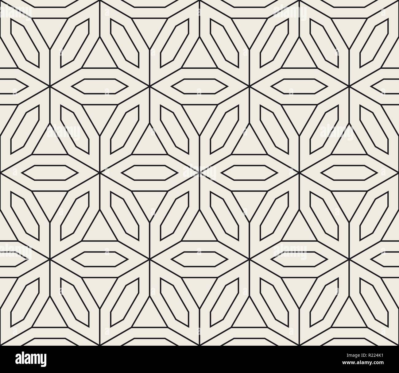 Vector seamless pattern. Modern stylish abstract texture. Repeating geometric tiles Stock Vector