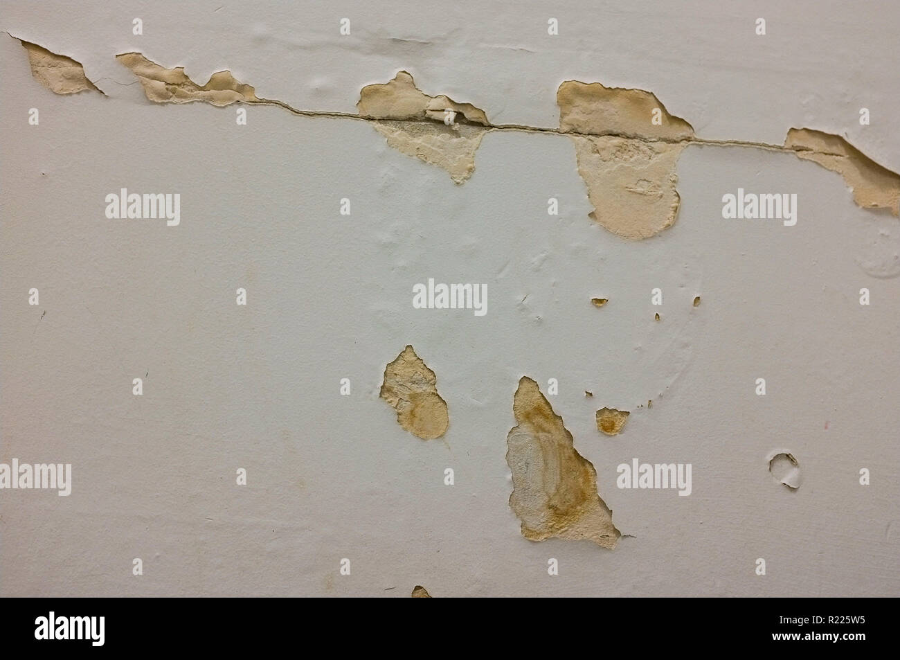 Cracked damaged paint on a wall Stock Photo Alamy