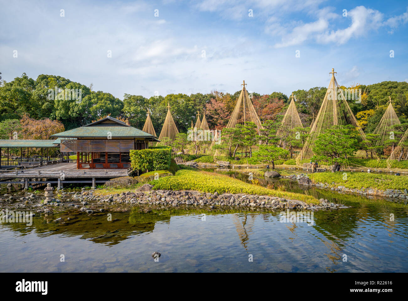 Shirotori Garden, a Japanese garden in nagoya Stock Photo