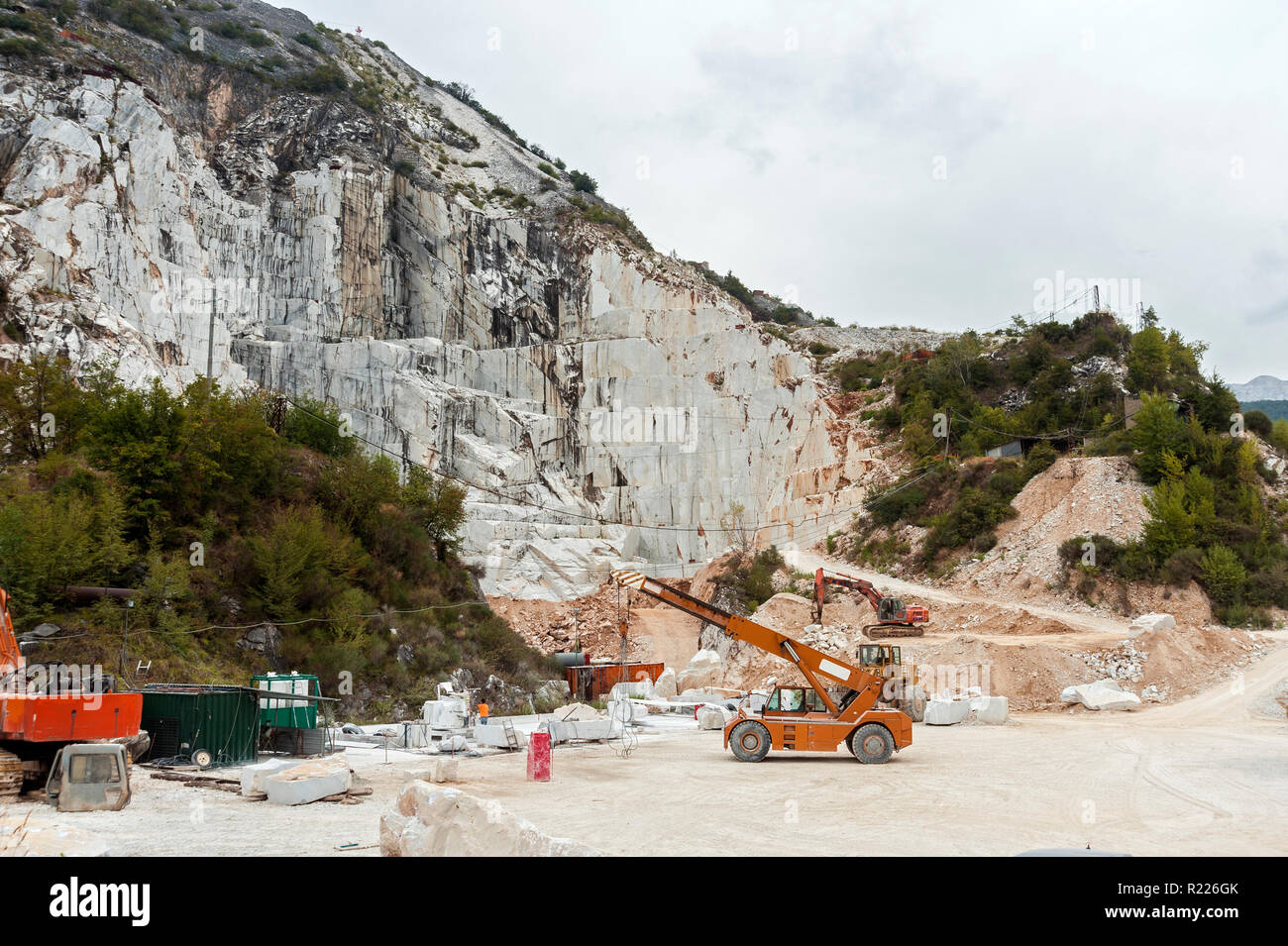 Marble Quarry at Carrara, Italy Stock Photo Alamy