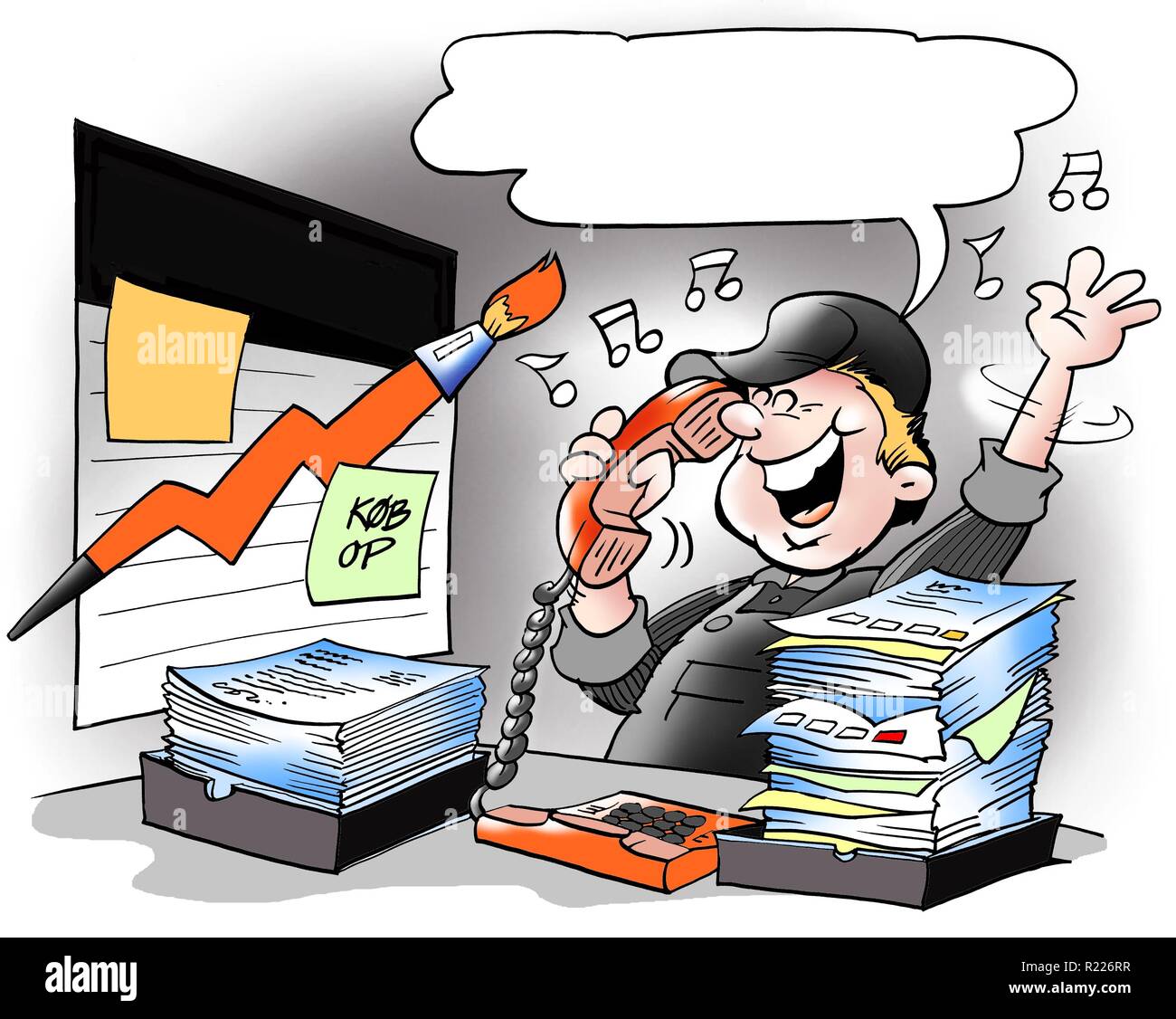 Good sales in a paint company Stock Photo Alamy