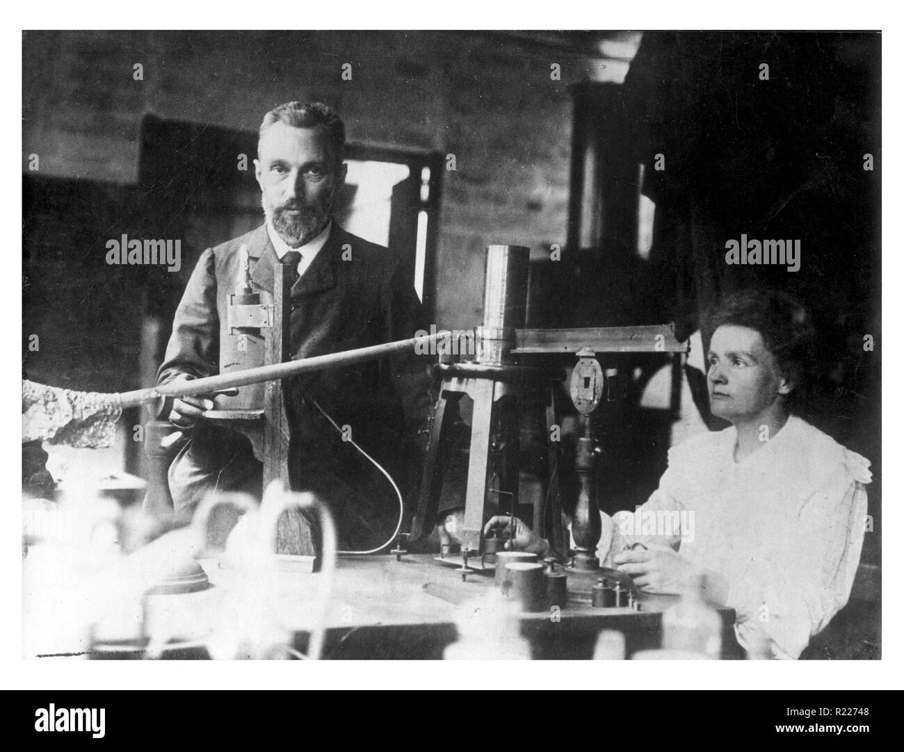 Pierre and Marie Curie1905 Stock Photo