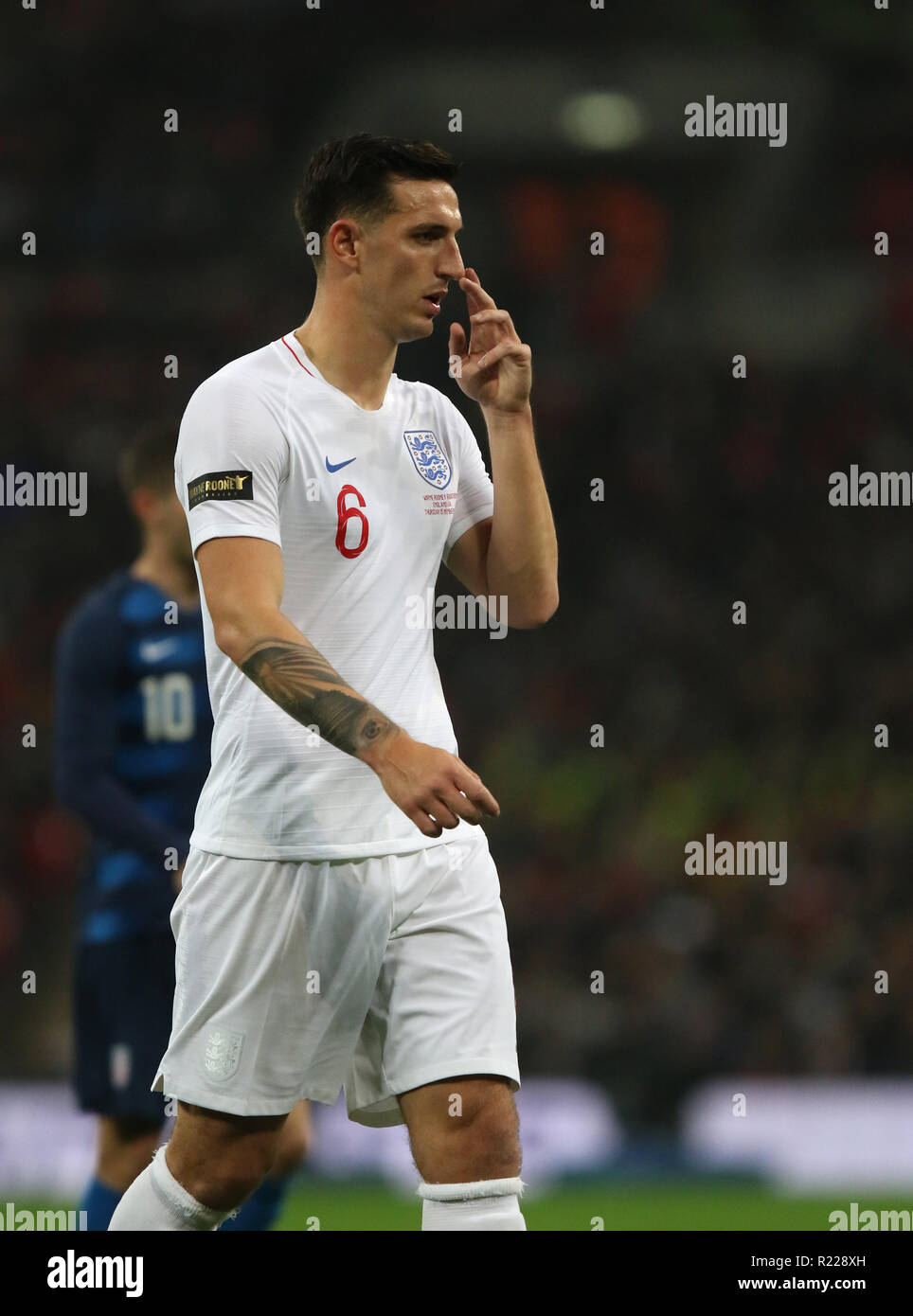London, UK. 15th November, 2018. Lewis Dunk (E) at the England v USA game (Wayne Rooney's last England game) at Wembley Stadium, London, November 15, 2018. **This picture is for editorial use ONLY** Credit: Paul Marriott/Alamy Live News Stock Photo