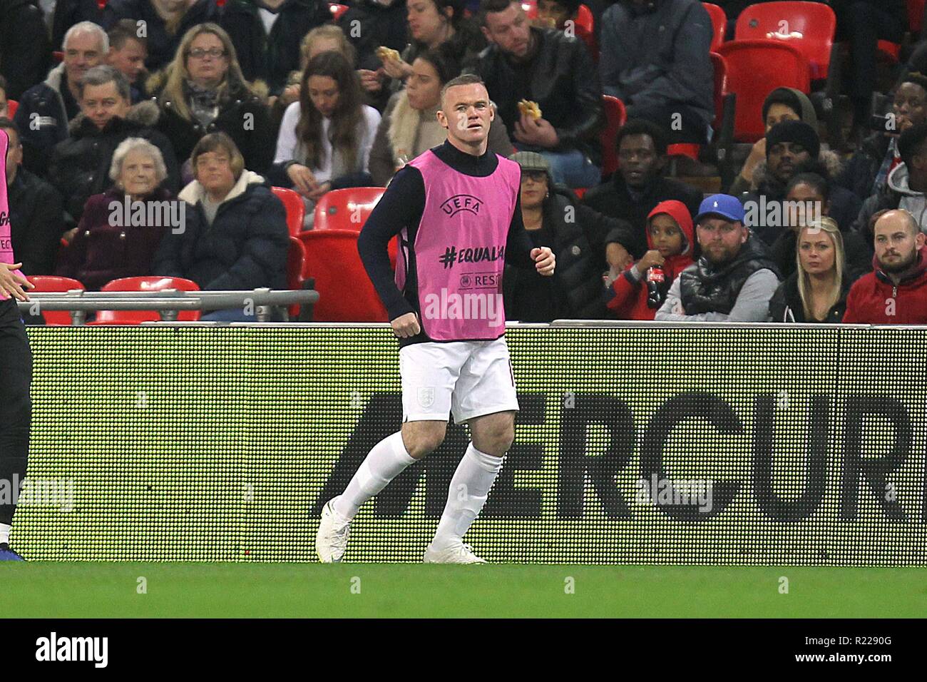 London, UK. 15th November, 2018. Wayne Rooney of England during the International Friendly match between England and USA at Wembley Stadium on November 15th 2018 in London, England. (Photo by Matt Bradshaw/phcimages) Credit: PHC Images/Alamy Live News Stock Photo