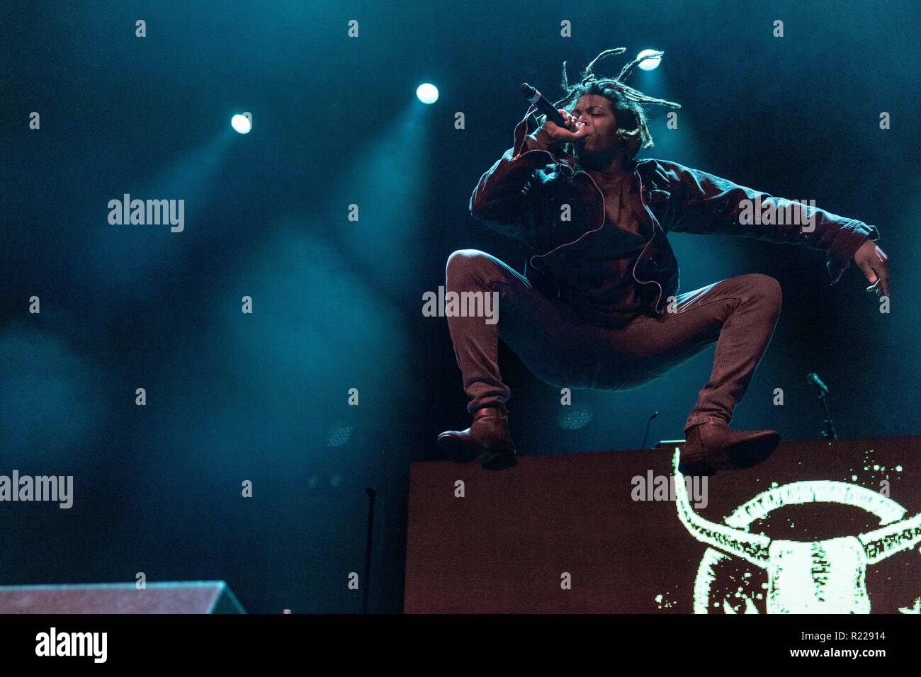 Madison, Wisconsin, USA. 14th Nov, 2018. Rapper DEM ATLAS (JOSHUA EVANS ...