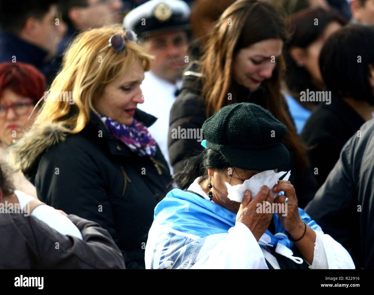 tigger fuzzy legeplads Mar Del Plata, Argentina. 15th Nov, 2018. Friends and relatives of the  victims attend a tribute a year after the disappearance of the Argentinian  submarine ARA San Juan, in Mar del Plata,