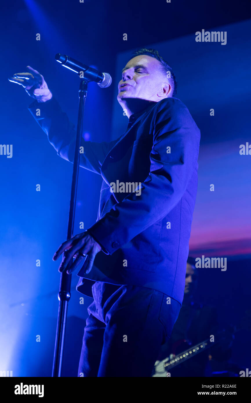 Dublin, Dublin, Ireland. 14th Nov, 2018. Ricky Ross from Scottish pop rock  band Deacon Blue performs in Dublin's Olympia Theater. Credit: Ben  Ryan/SOPA Images/ZUMA Wire/Alamy Live News Stock Photo - Alamy