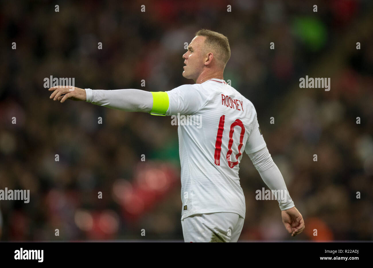 London, UK. 15th November, 2018. Wayne Rooney (D.C. United) of England during the International friendly match between England and USA at Wembley Stadium, London, England on 15 November 2018. Photo by Andy Rowland. . (Photograph May Only Be Used For Newspaper And/Or Magazine Editorial Purposes. www.football-dataco.com) Credit: Andrew Rowland/Alamy Live News Stock Photo