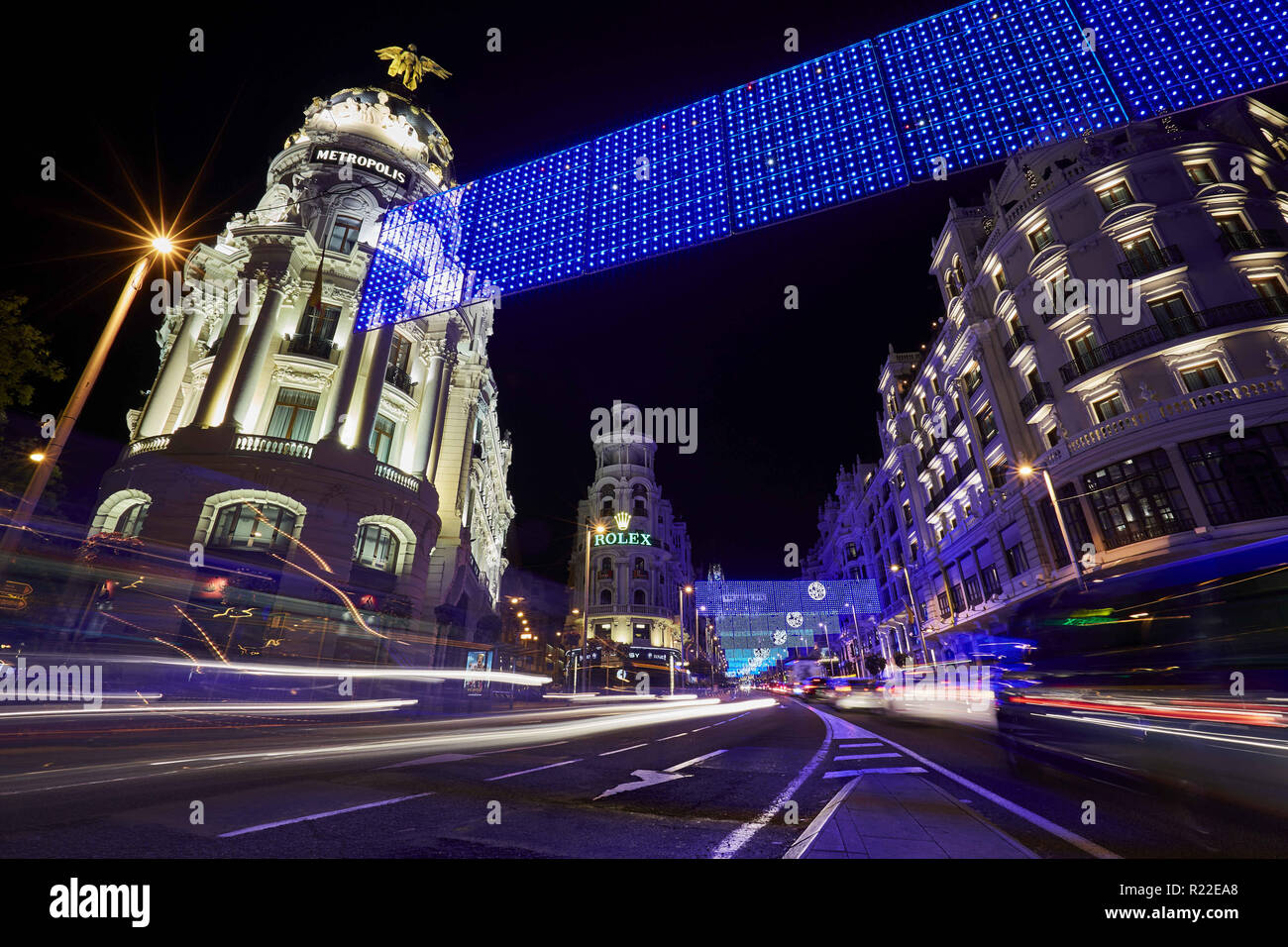 Madrid Madrid Spain 2nd Dec 2016 Traditional Christmas Lights