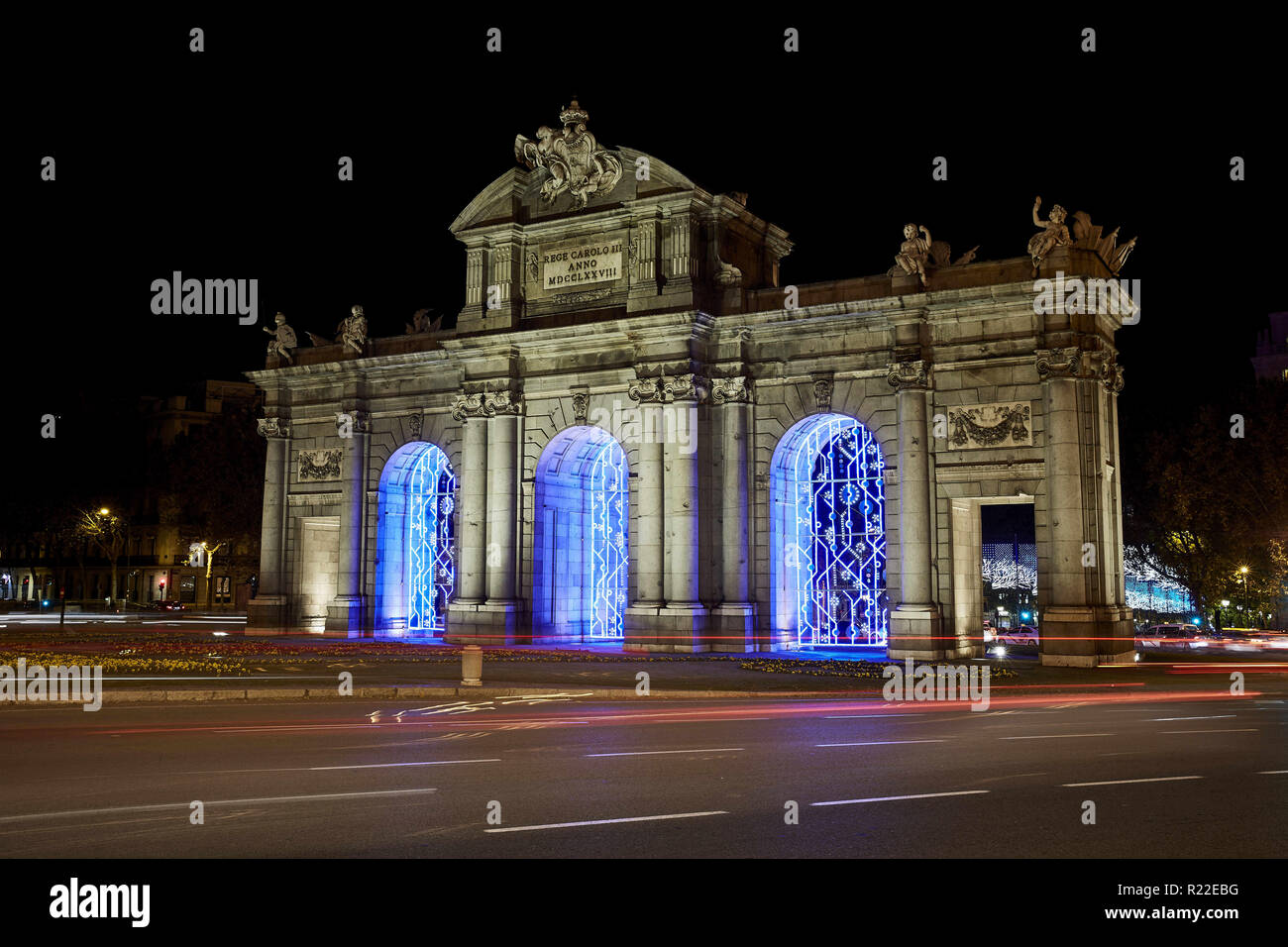 Madrid Madrid Spain 2nd Dec 2016 Traditional Christmas Lights