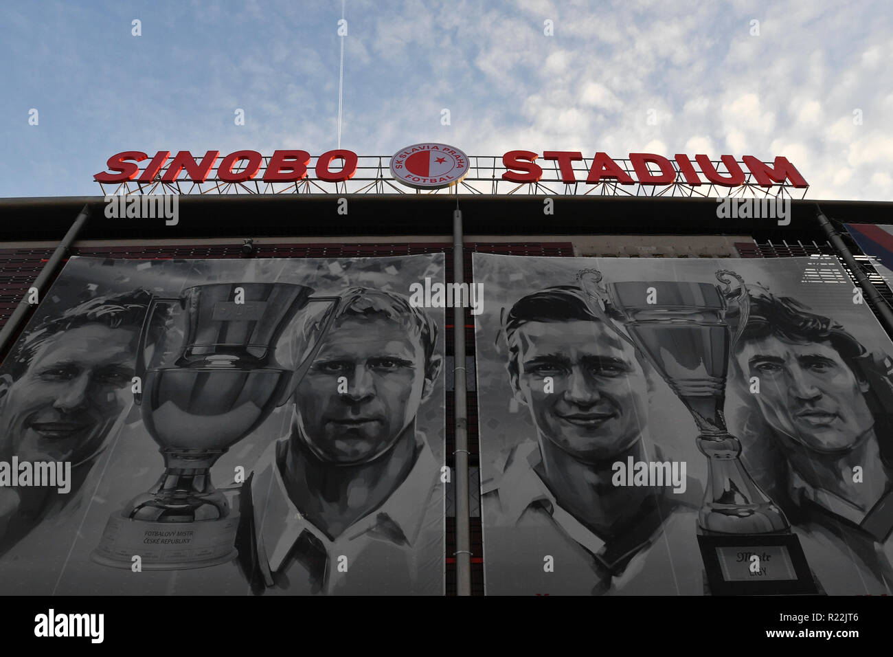 Slavia Prague soccer Stadium Eden Stock Photo - Alamy