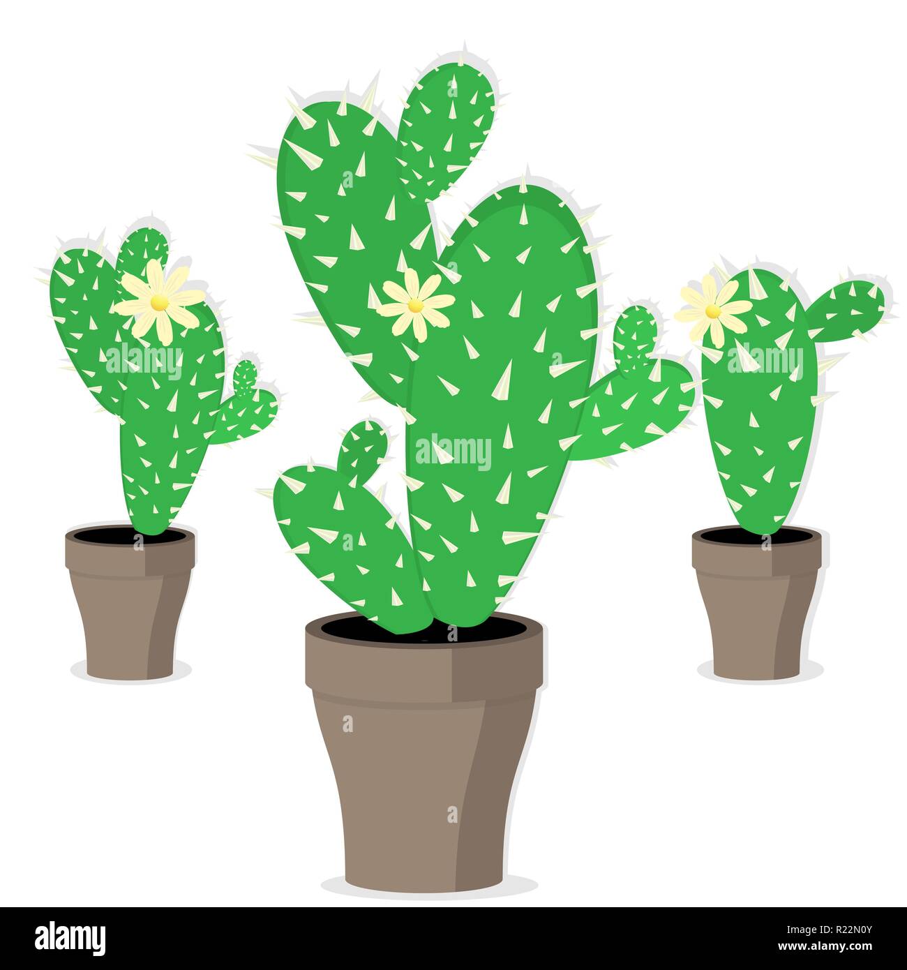 Mexican Set Of Cactus Vector Illustration Cartoon Style Stock Vector Image And Art Alamy 6540