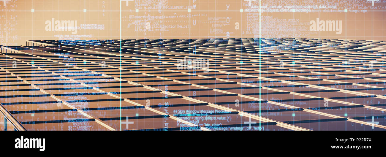 Composite image of blue data Stock Photo