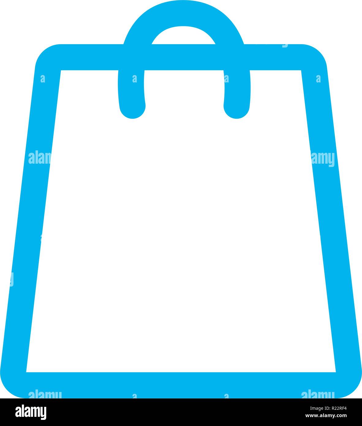 shopping bag on white background vector illustration Stock Vector Image ...