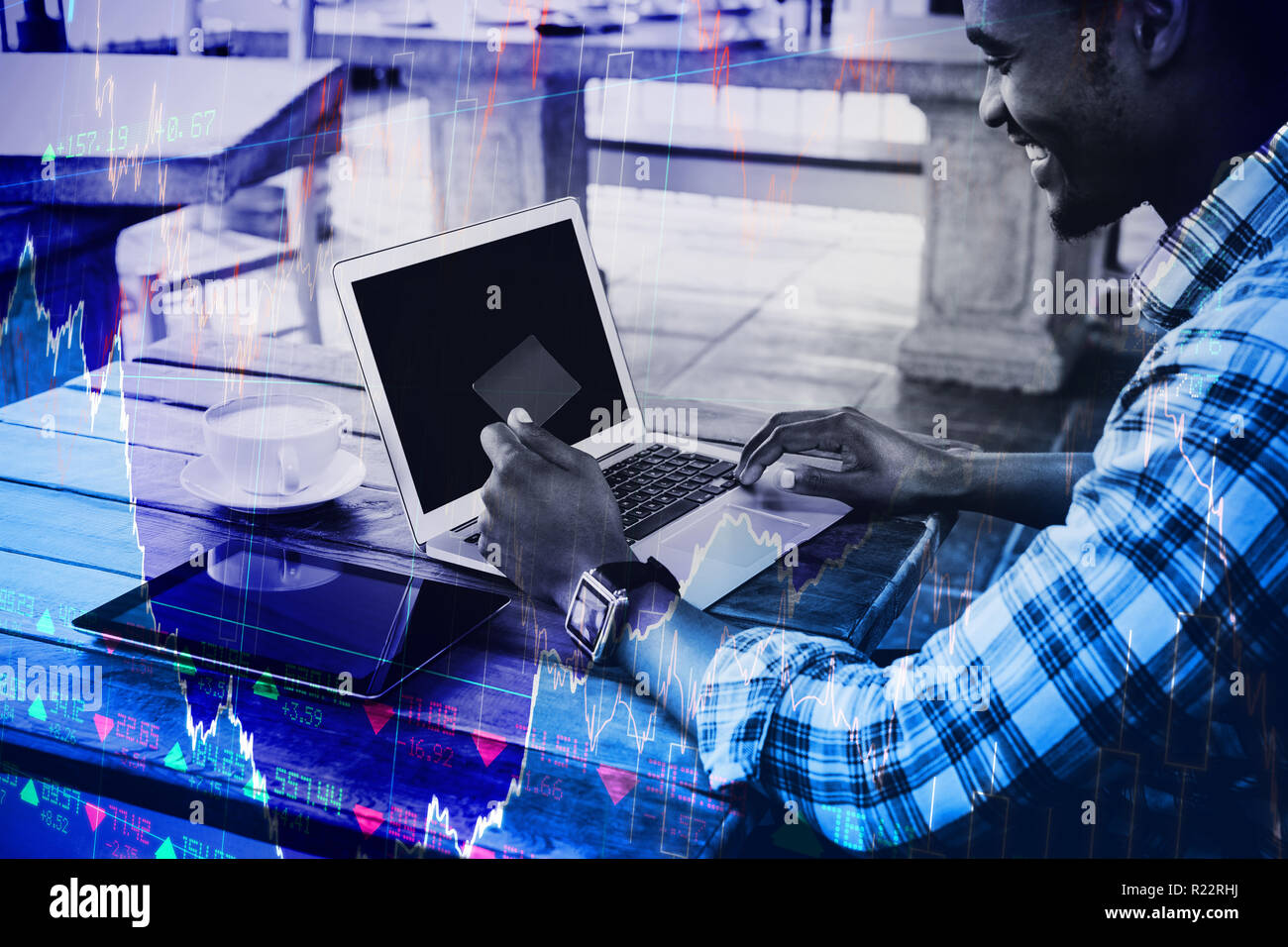 Composite image of stocks and shares Stock Photo