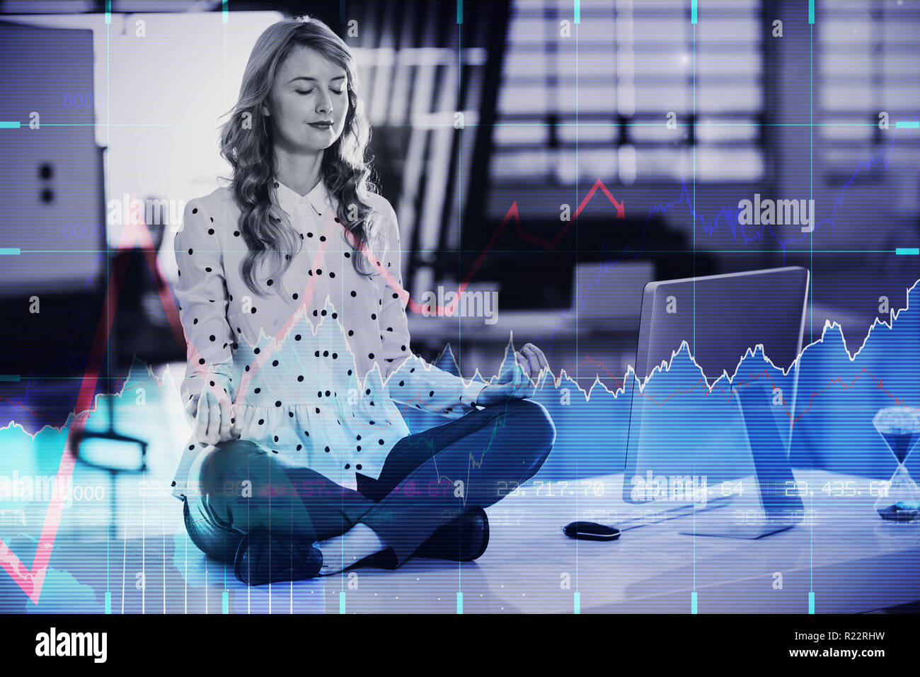 Composite image of stocks and shares Stock Photo