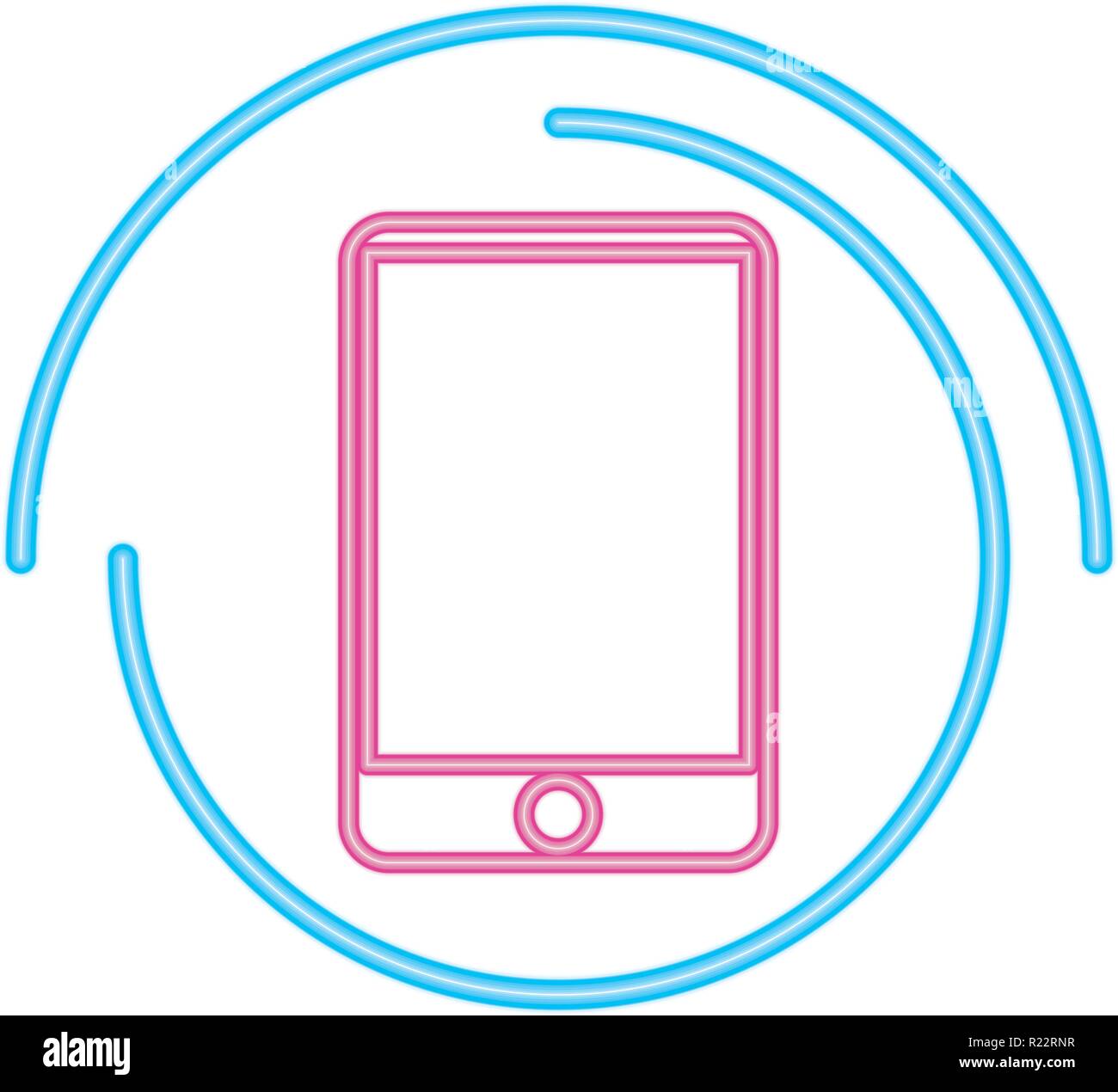 smartphone device on white background vector illustration Stock Vector ...