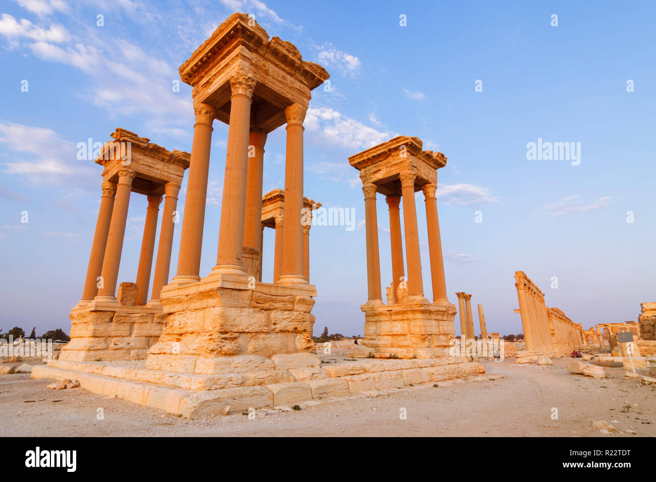 Palmyra, Homs Governorate, Syria May 26th, 2009 The Tetrapylon of