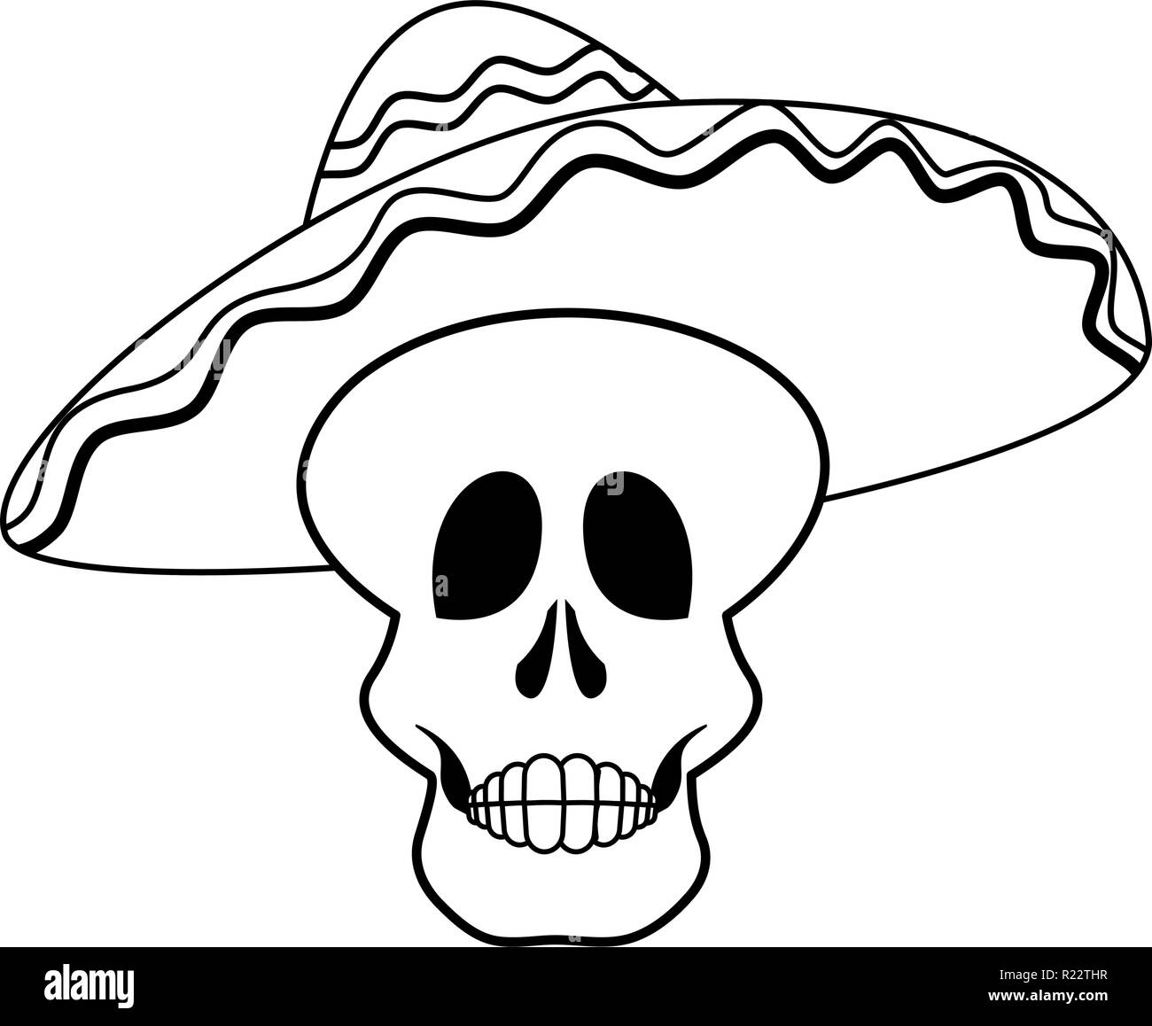 Easy Day Of The Dead Skulls Drawings