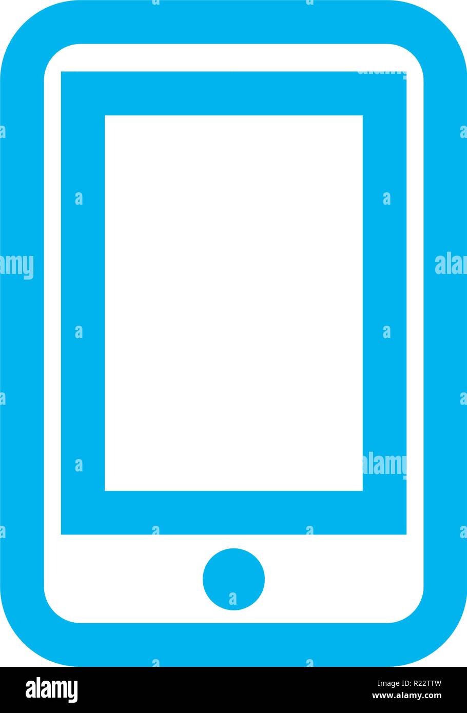 smartphone device on white background vector illustration Stock Vector ...