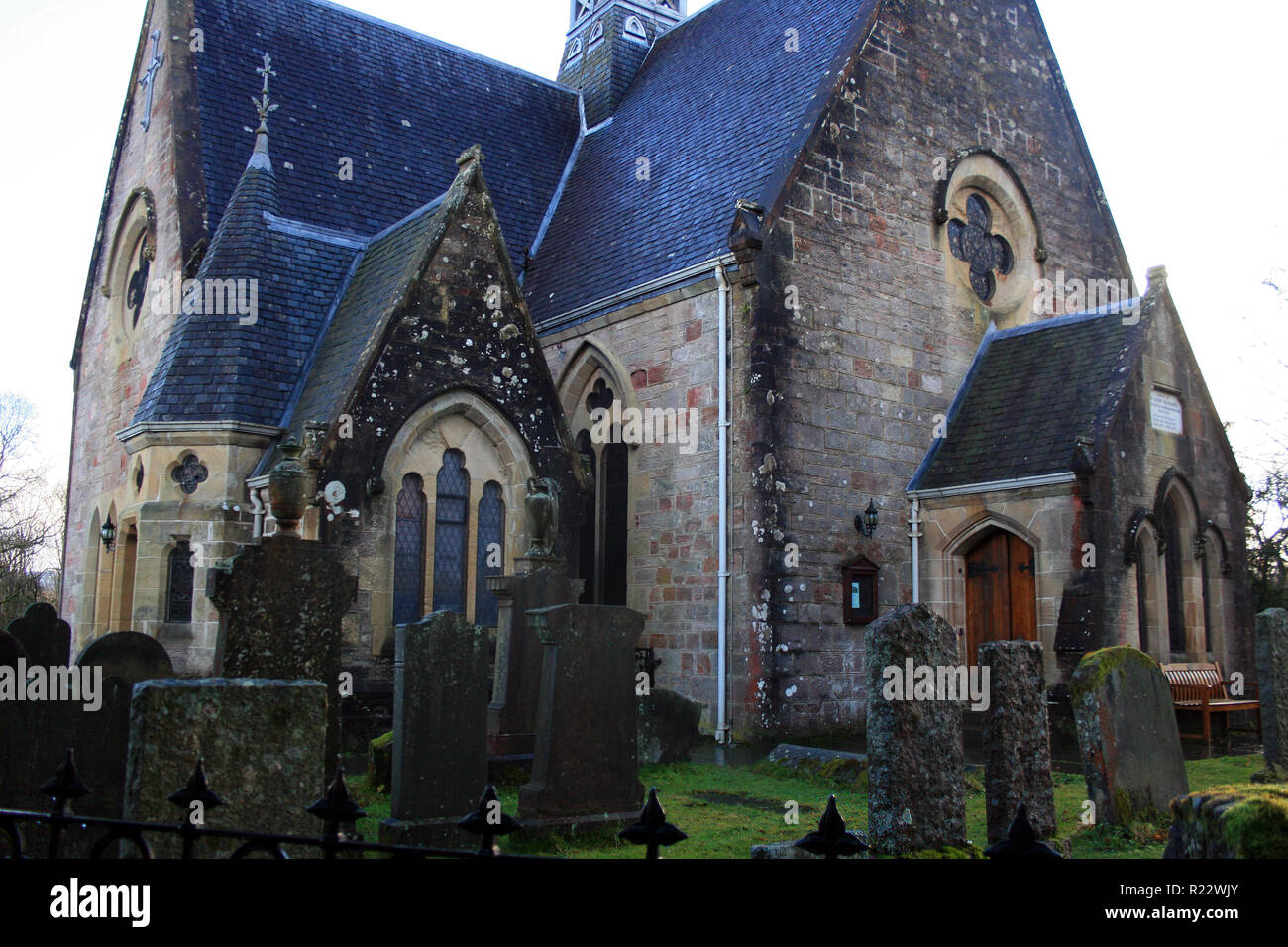 Luss Parish Church (1875), Luss, Scotland Stock Photo
