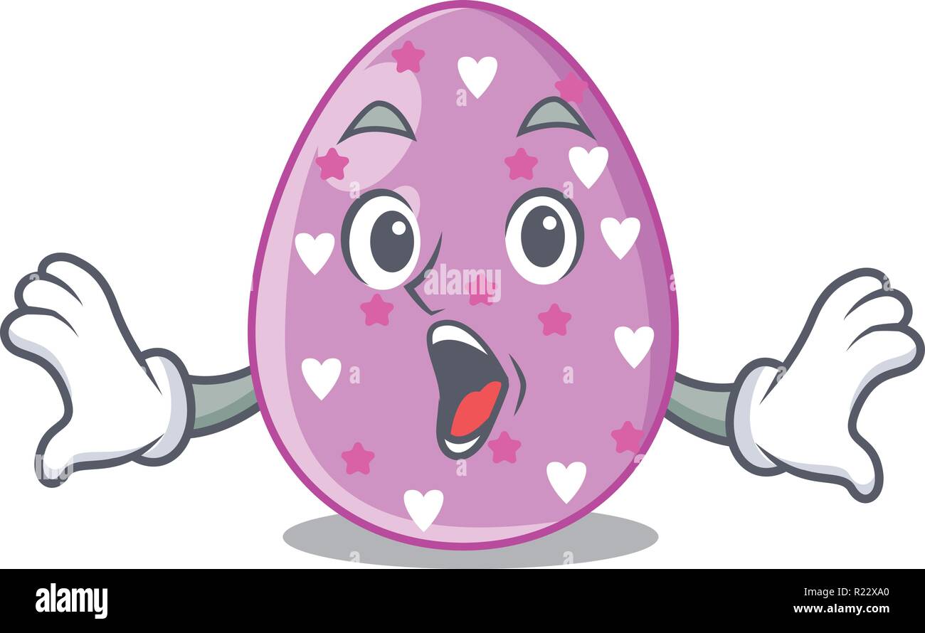 Surprised eggs easter holiday character for spectacle Stock Vector Surprised eggs easter holiday character for spectacle Stock Vector