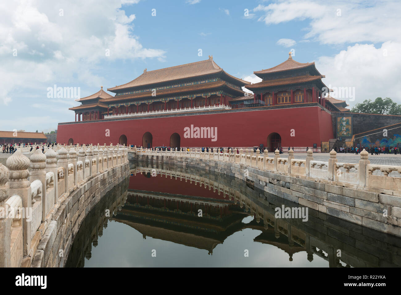 Beijing ancient royal palaces of the Forbidden City in Beijing ,China. Stock Photo
