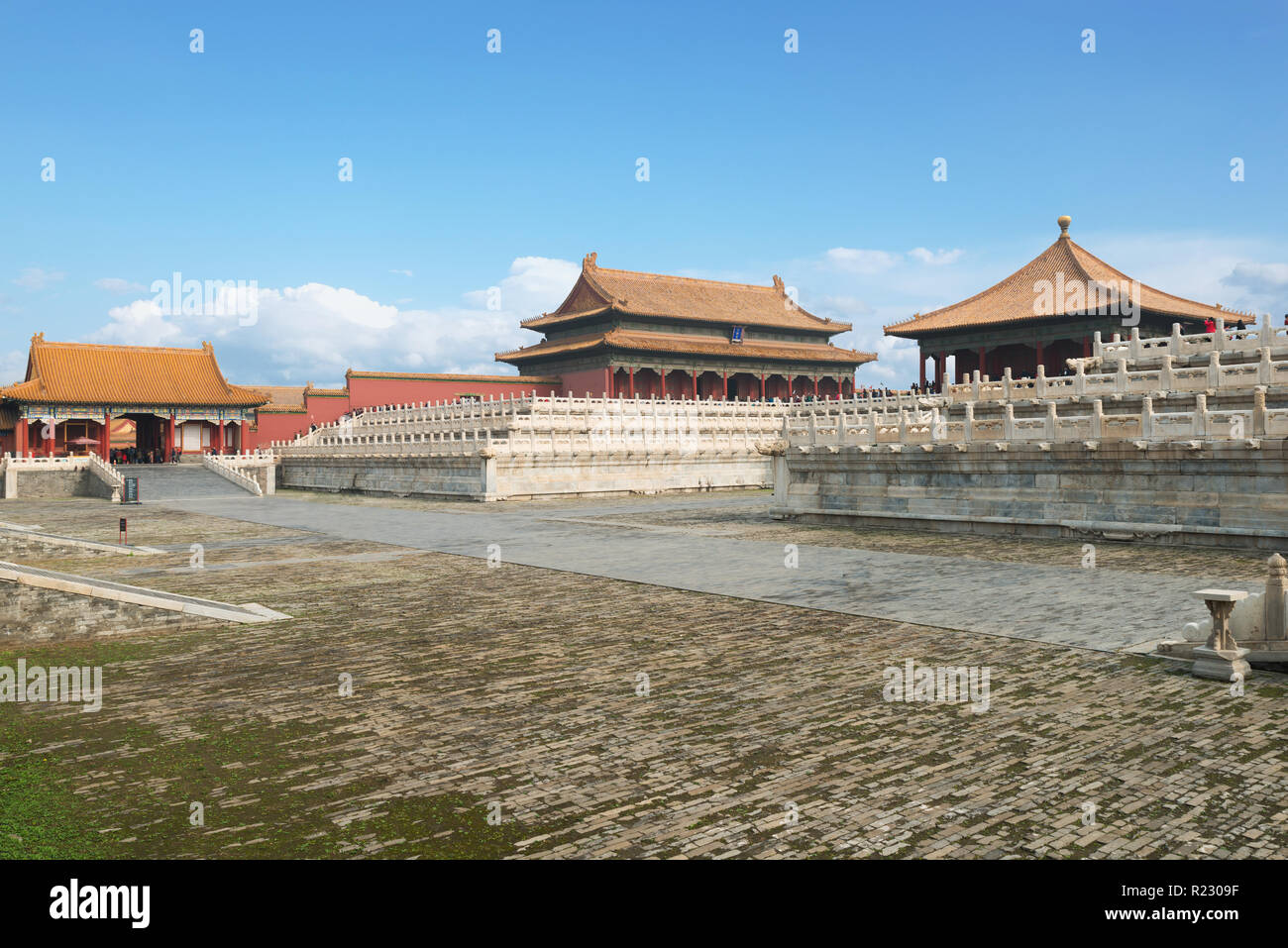 Beijing ancient royal palaces of the Forbidden City in Beijing ,China. Stock Photo