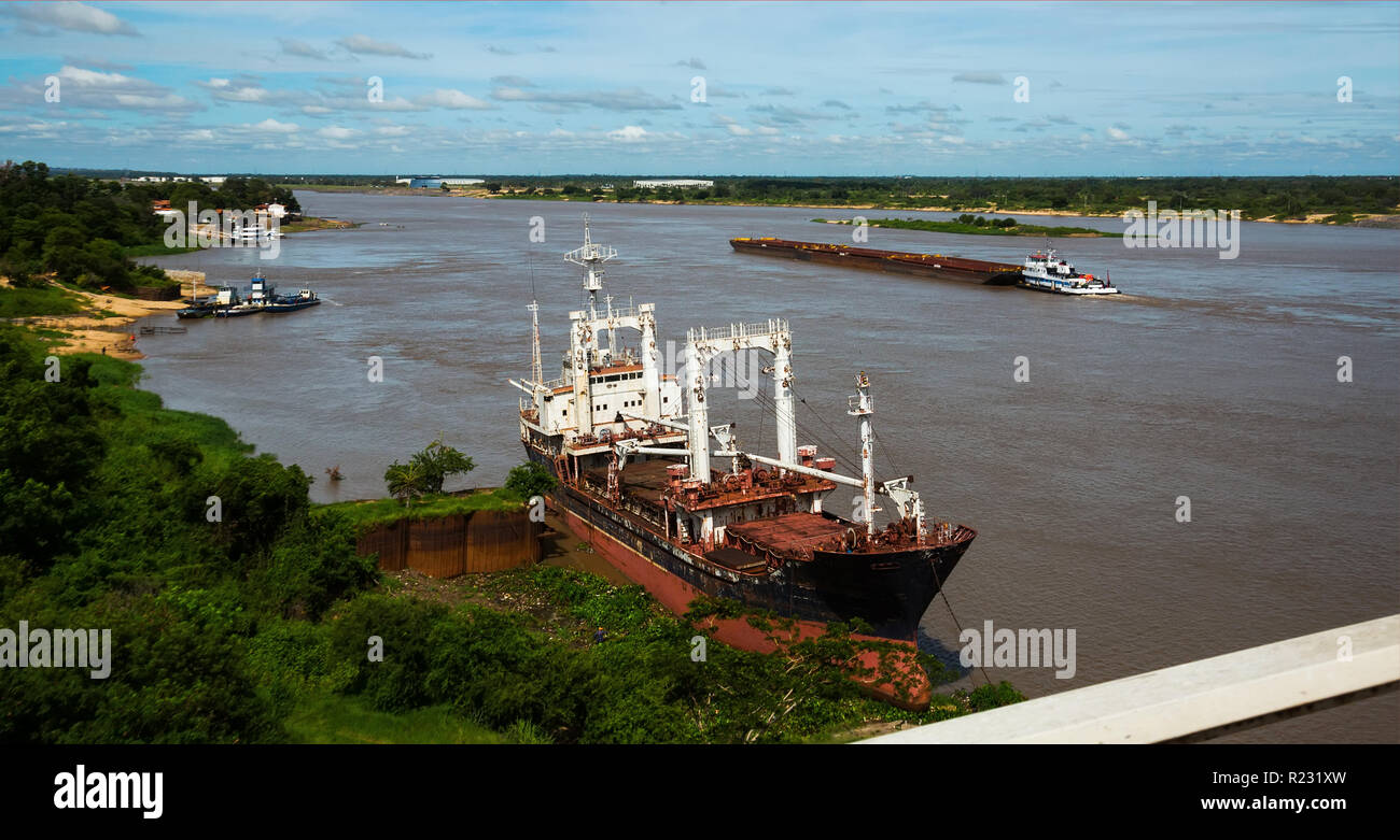 Paraguay River Largest Rivers In Central And Southern Parts Of South America Asuncion Paraguay R231XW 
