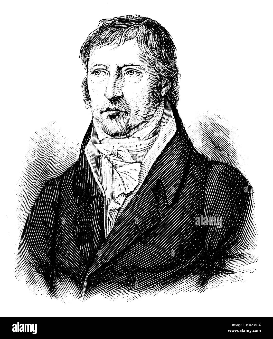 Hegel, Georg Wilhelm Friedrich <1770-1831> German philosopher, representative of German idealism,   1899 Stock Photo