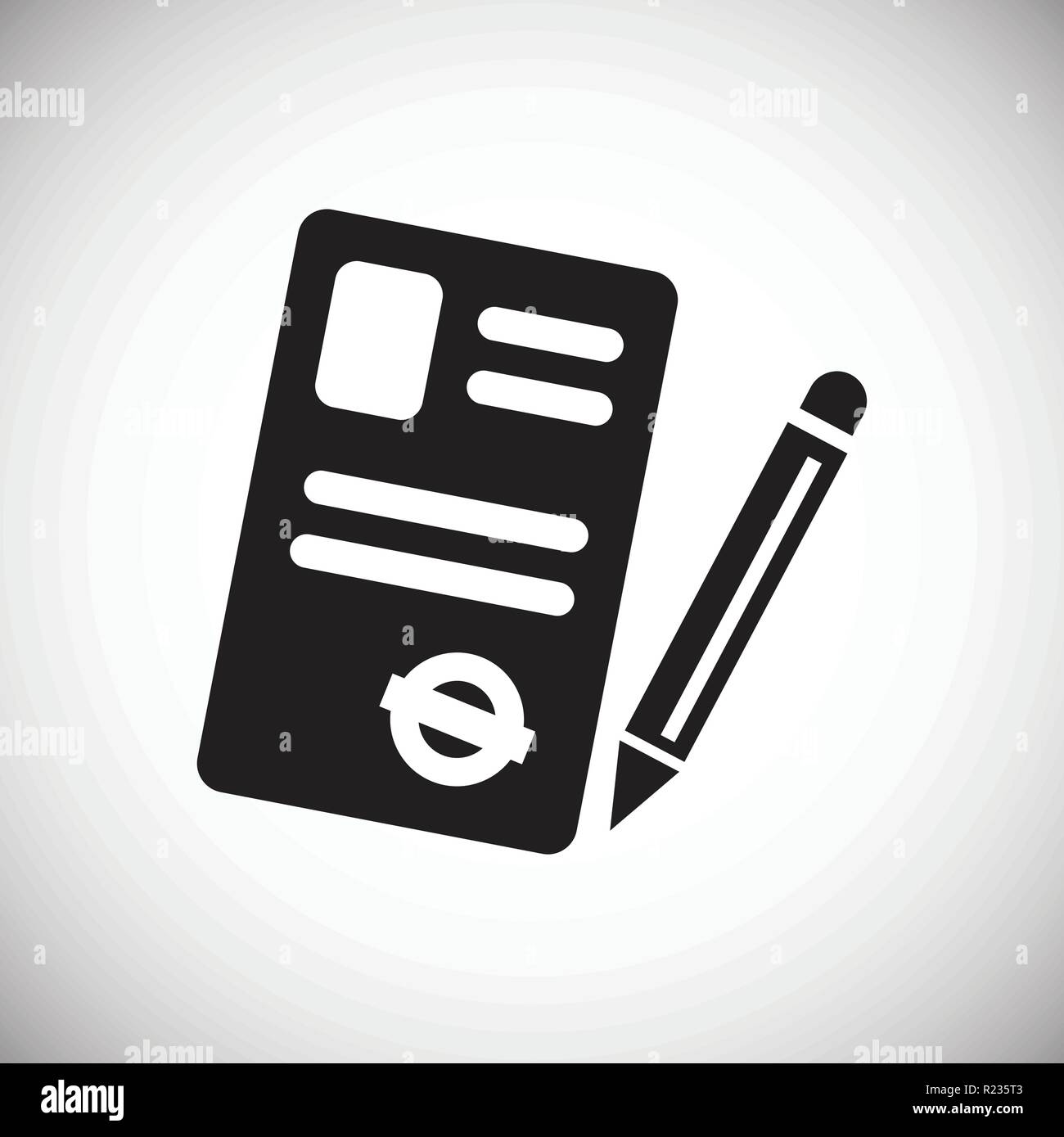 Coworking contract on white background icon Stock Vector Image & Art ...