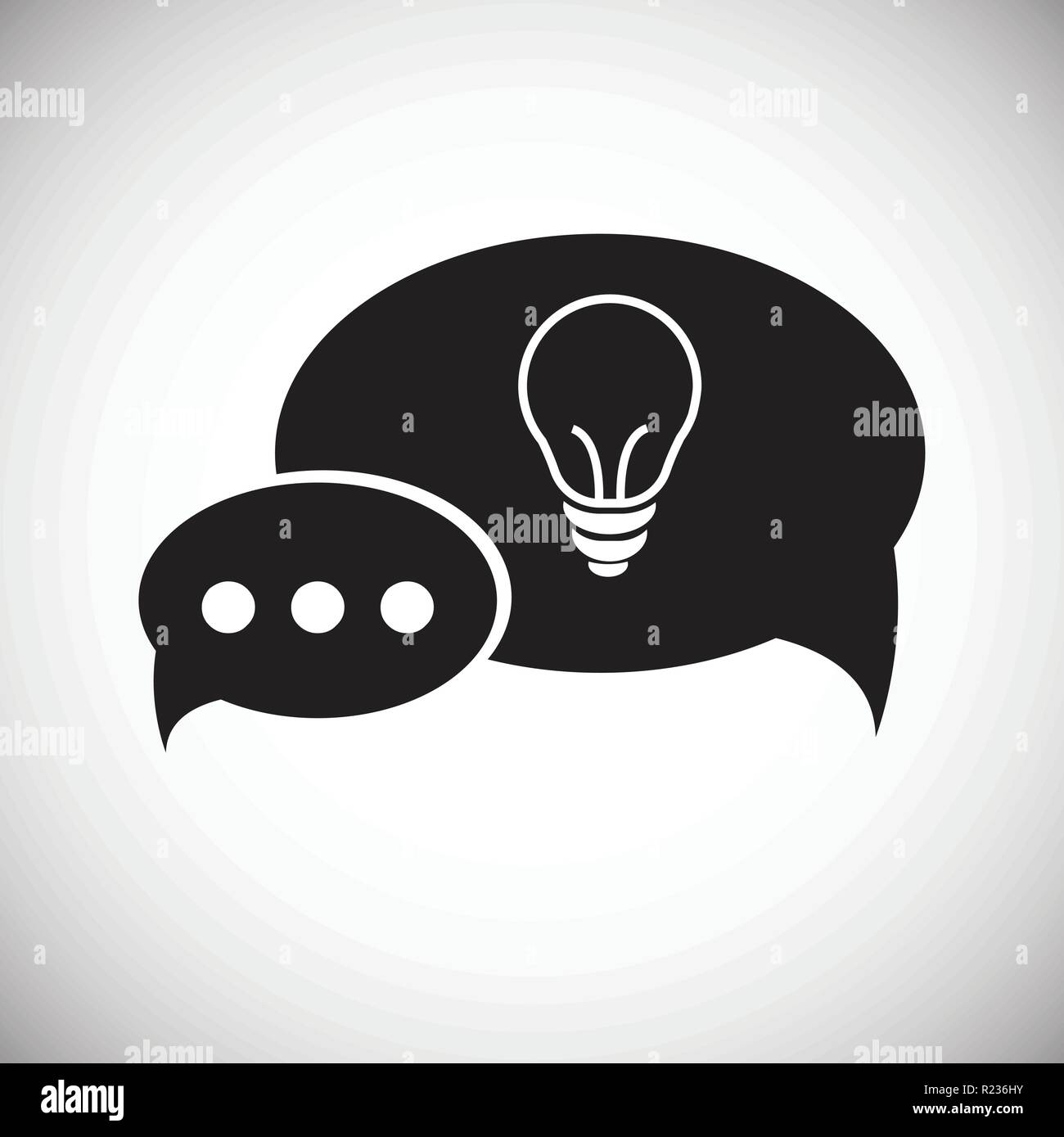 Coworking speech bubble idea on white background Stock Vector Image ...