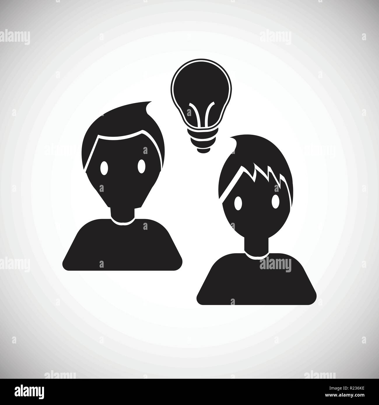Coworking idea bulb on white background Stock Vector Image & Art - Alamy