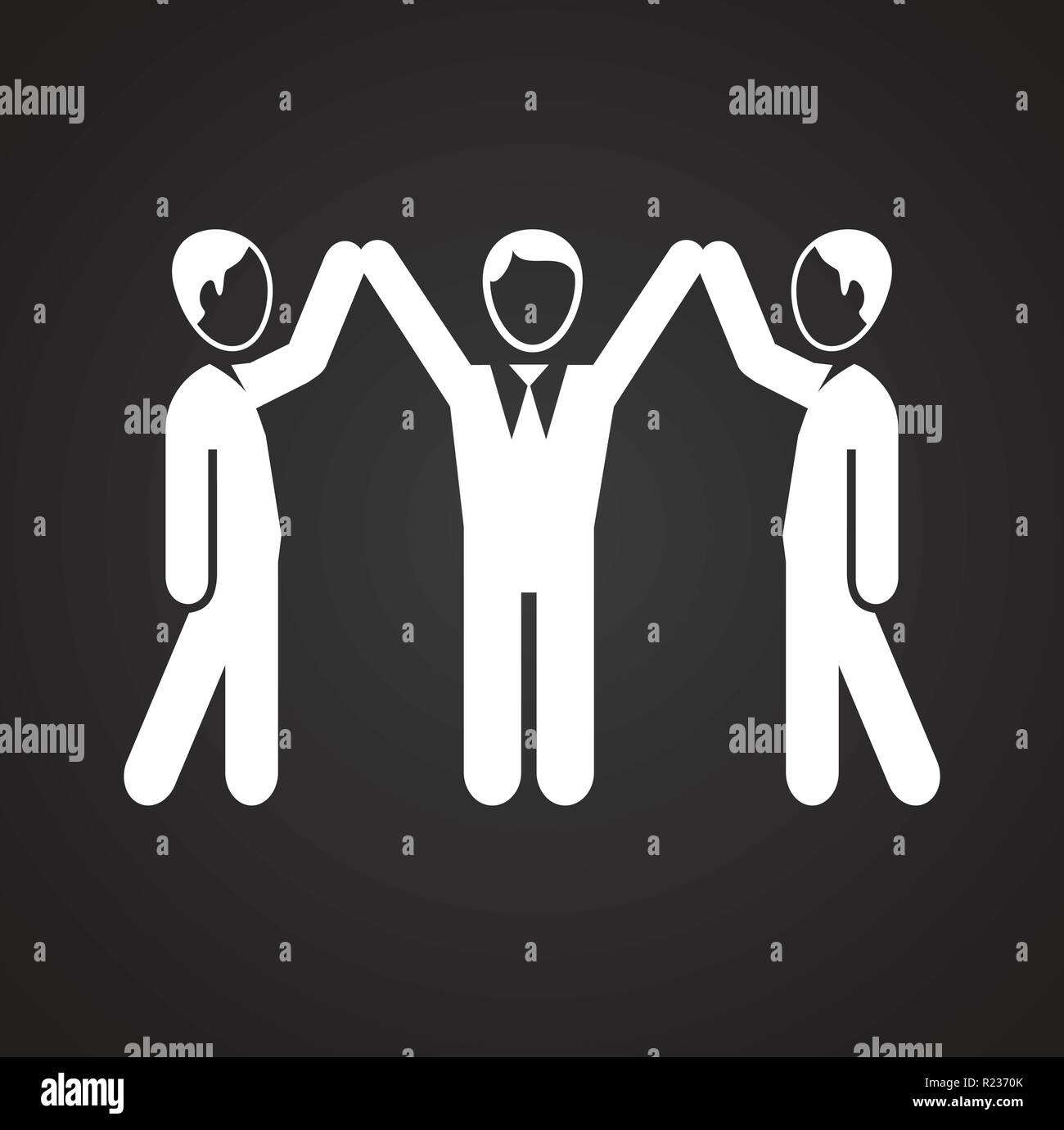 Coworking on white background on black background Stock Vector Image ...