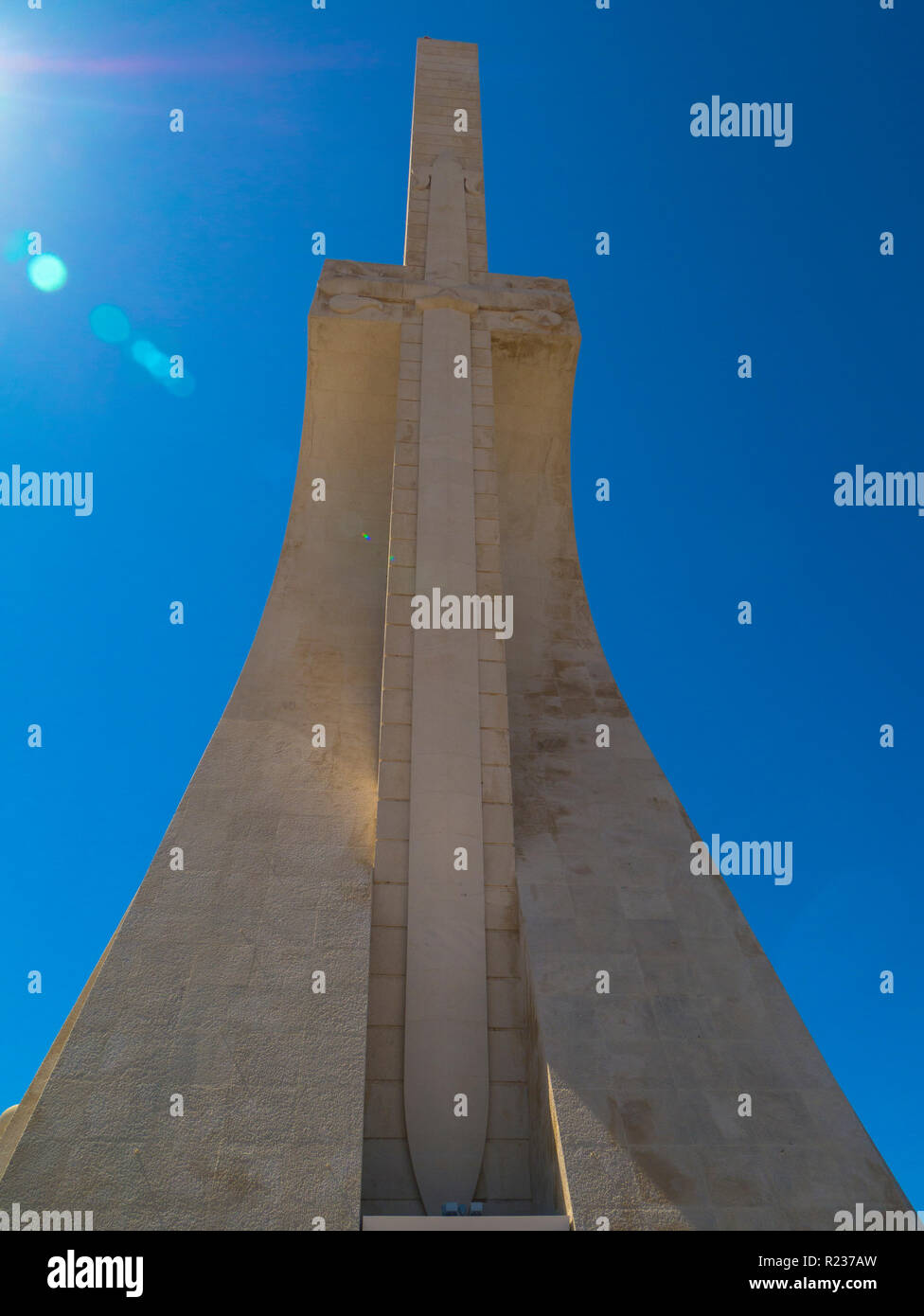 sword of the Real Casa de Avis, Monument to the Discoveries (Padrão dos Descobrimentos) Lisbon,Portugal,Europe Stock Photo