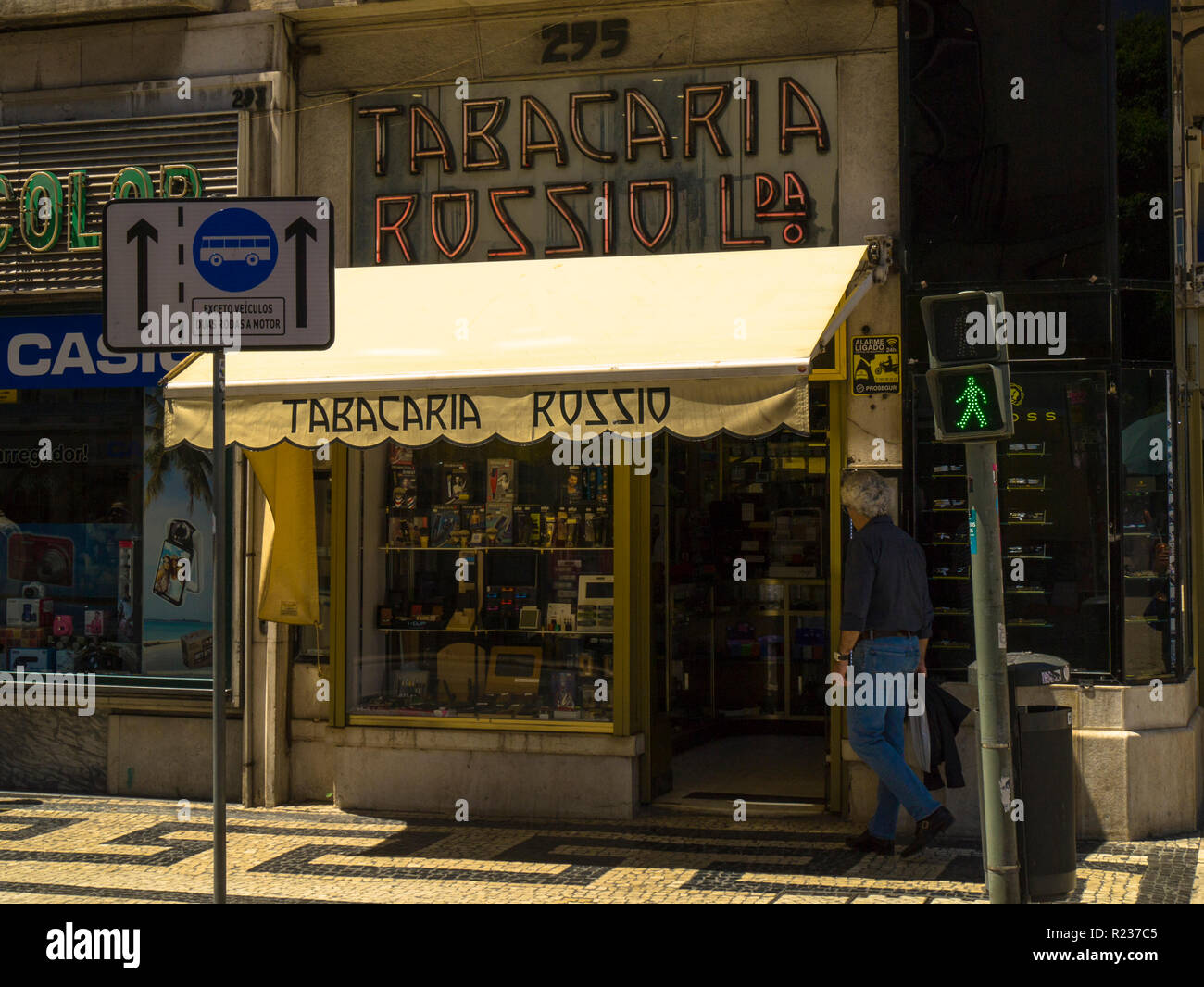 tobacco shop lisbon Tabacaria Rossio, traditional tobacco shop,Lisbon,Portugal,Europe Stock  Photo