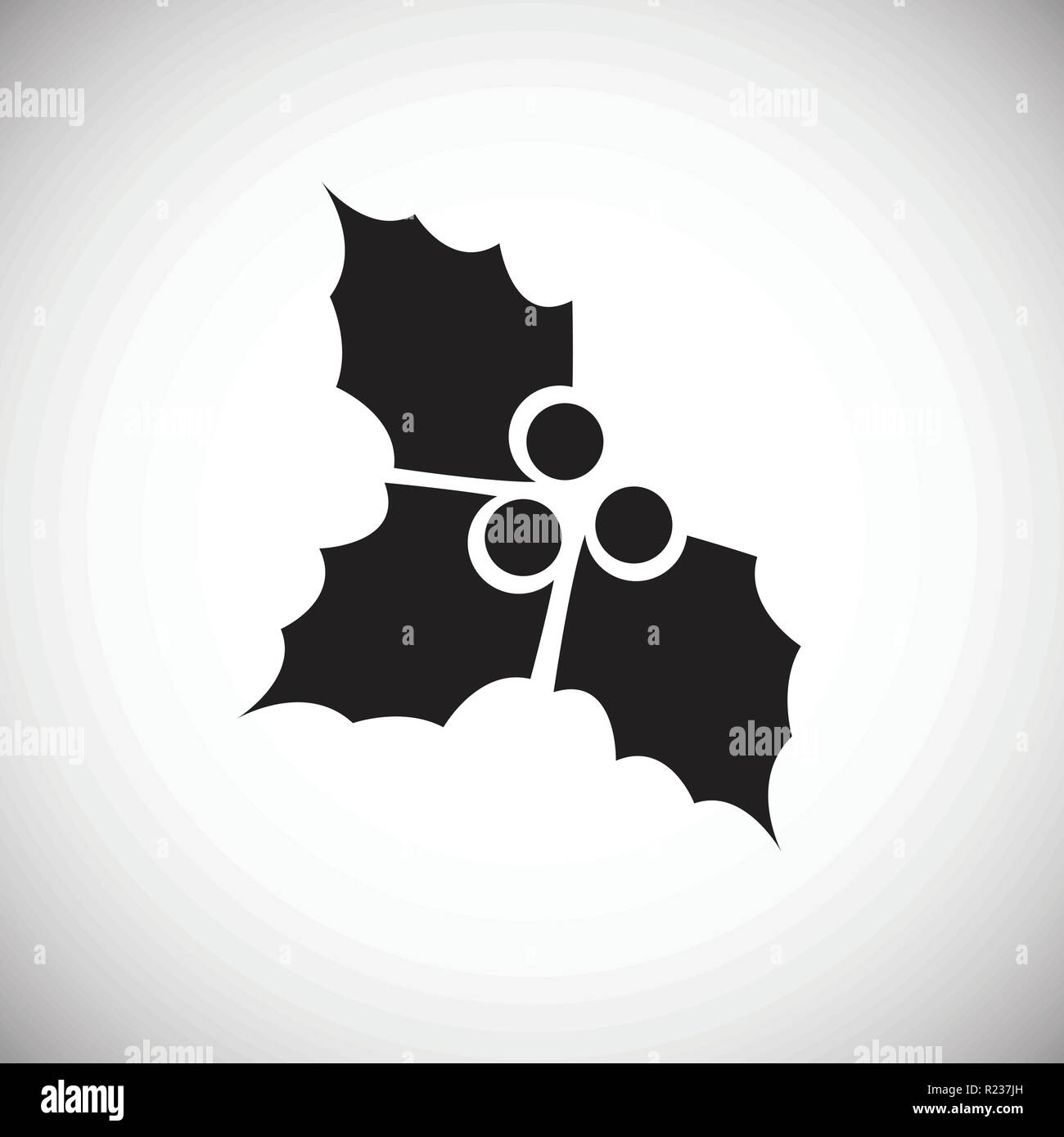 Holly on white backgroud icon Stock Vector Image & Art - Alamy