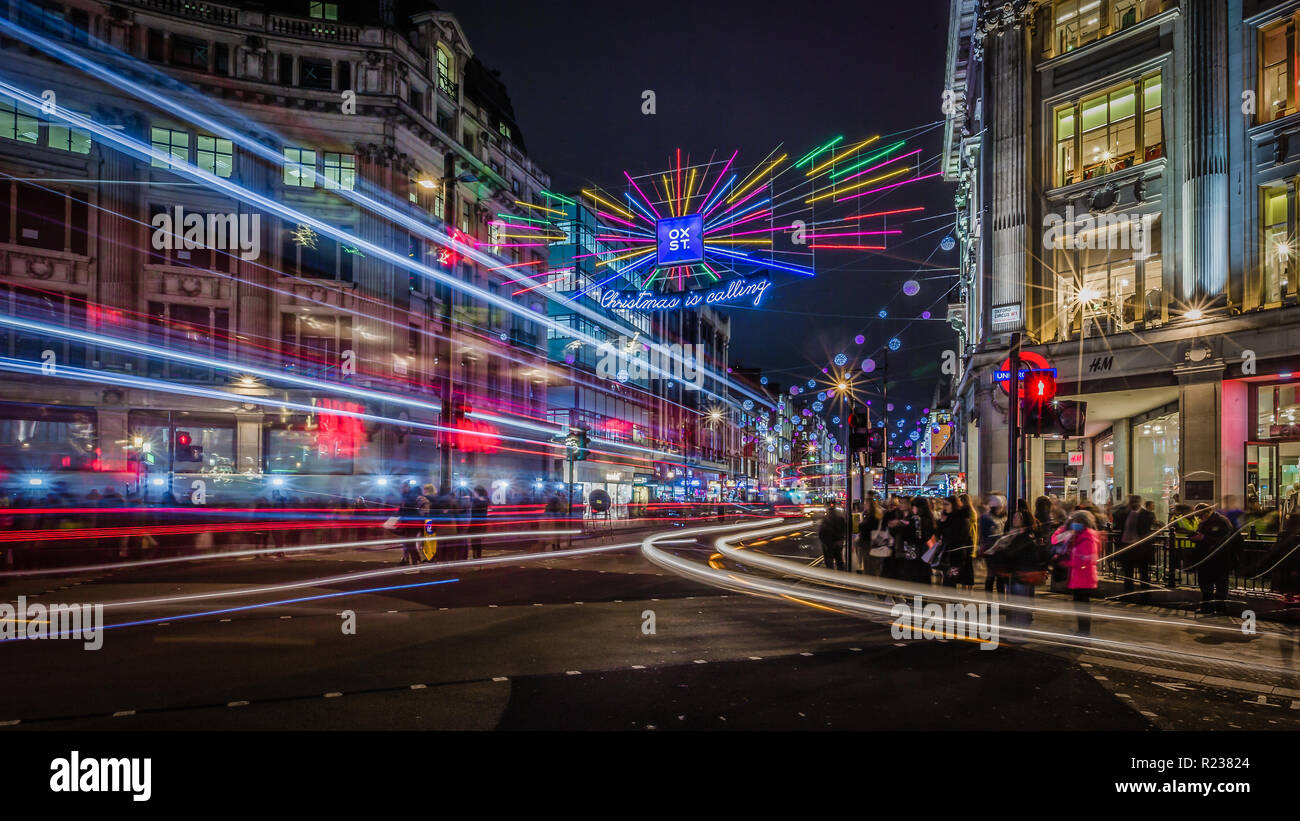 Oxford circus christmas lights hires stock photography and images Alamy