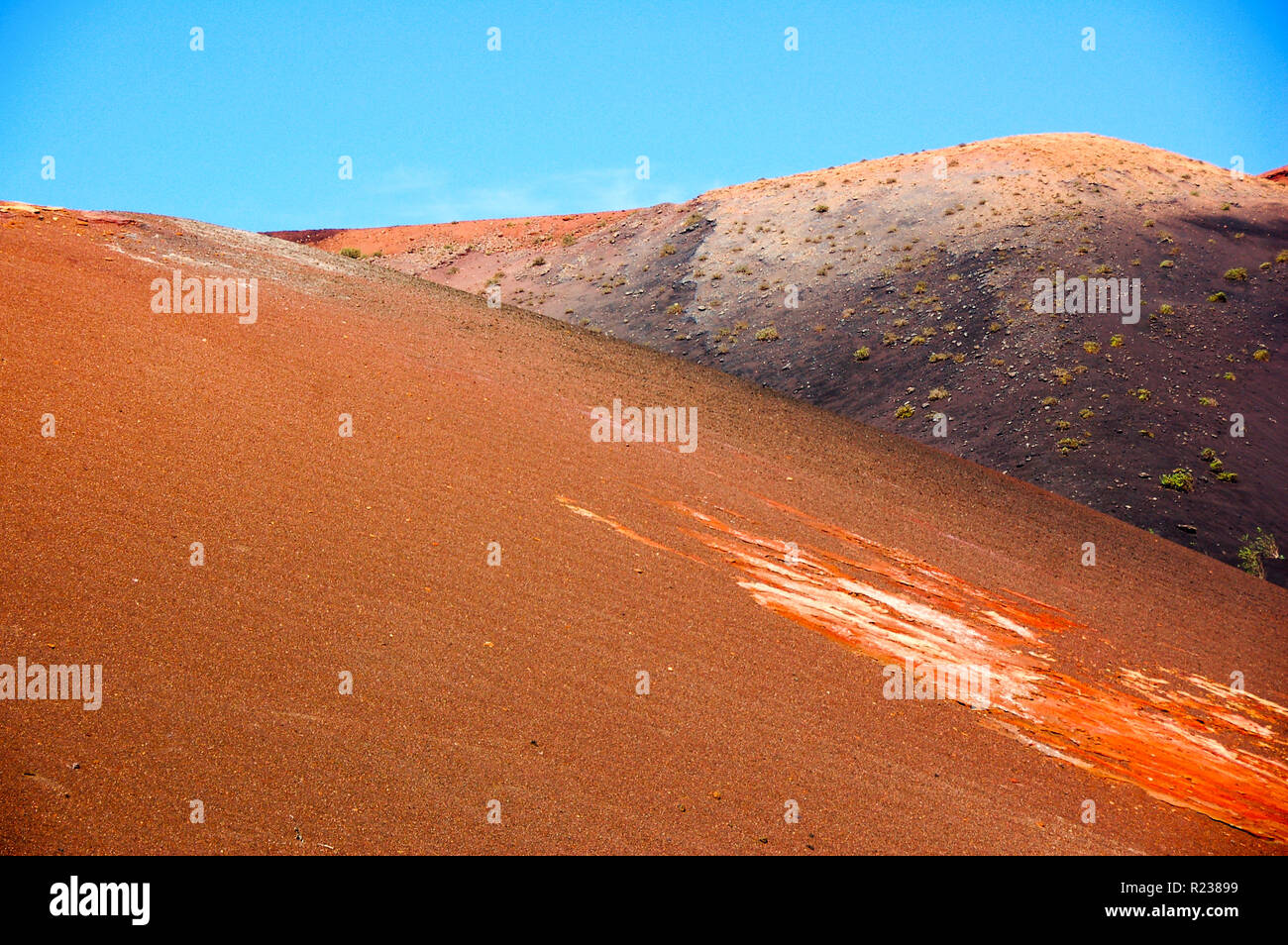 Moonscape, Timanfaya National Park, Lanzarote, Canary Islands, Spain Stock Photo