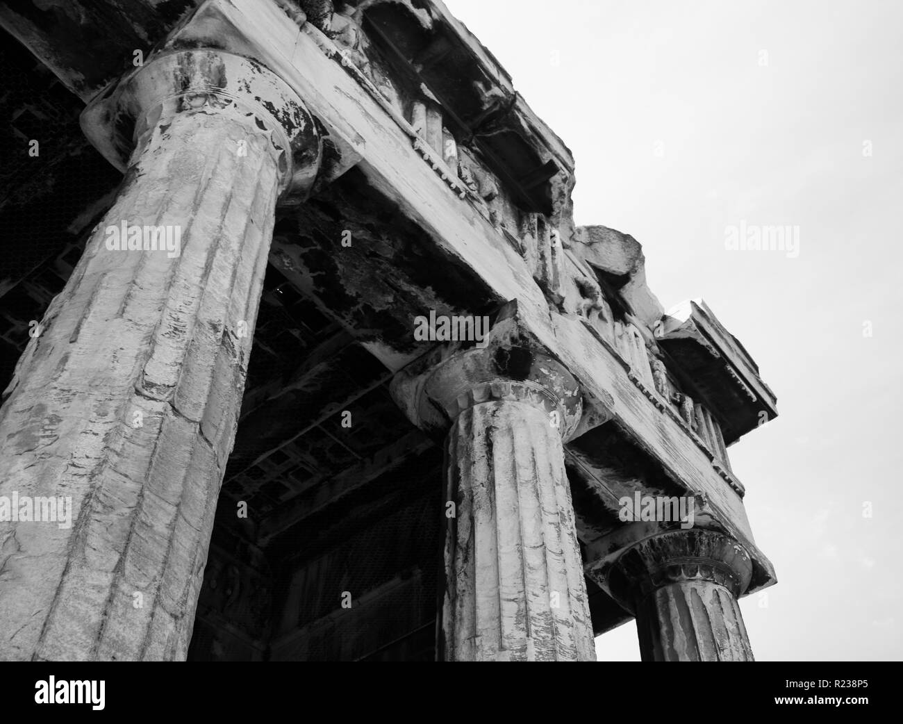 Ruins, Ancient Agora, Athens, Greece Stock Photo