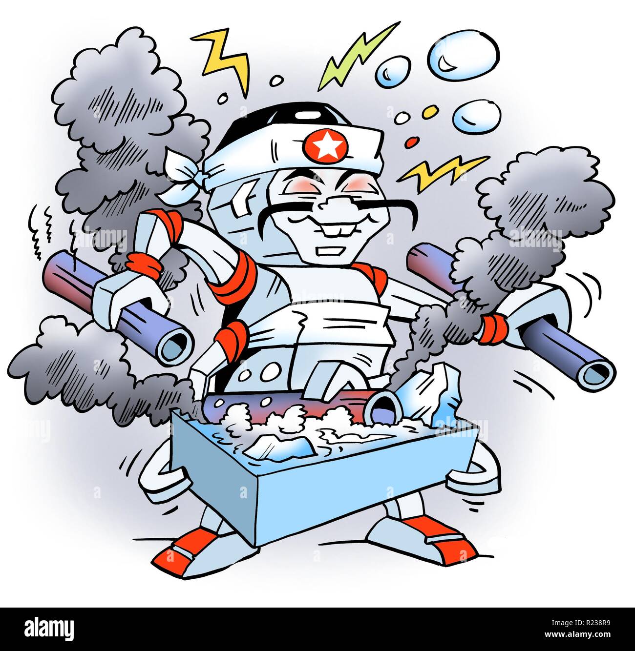 A tool cleaning robot Stock Photo Alamy