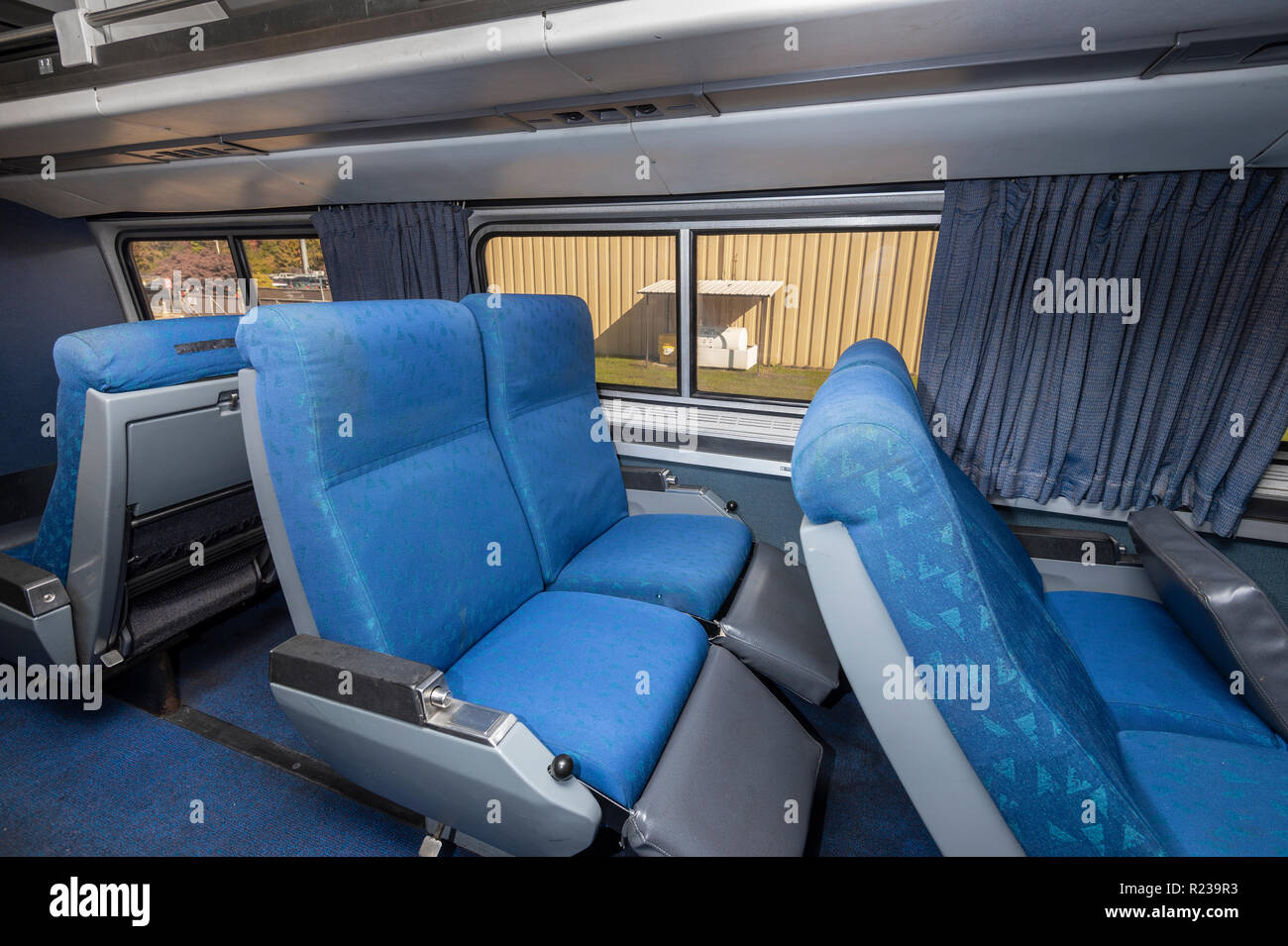 Interior Of Amtrak Rail Car Usa Stock Photo 225037655 Alamy