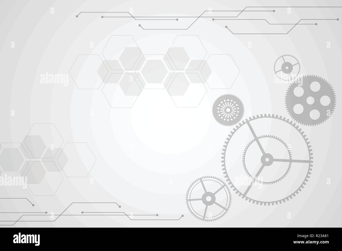 Vector background in the concept of technology. Stock Vector
