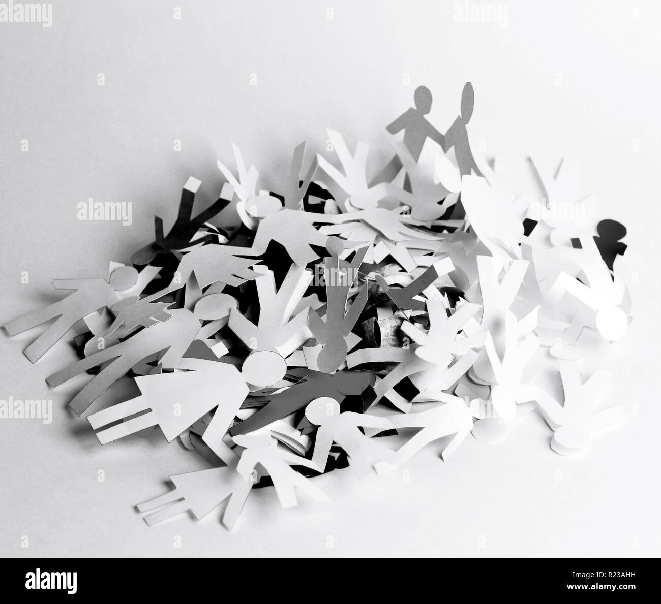 Block People Paper dump the paper people photo with copy space Stock Photo - Alamy