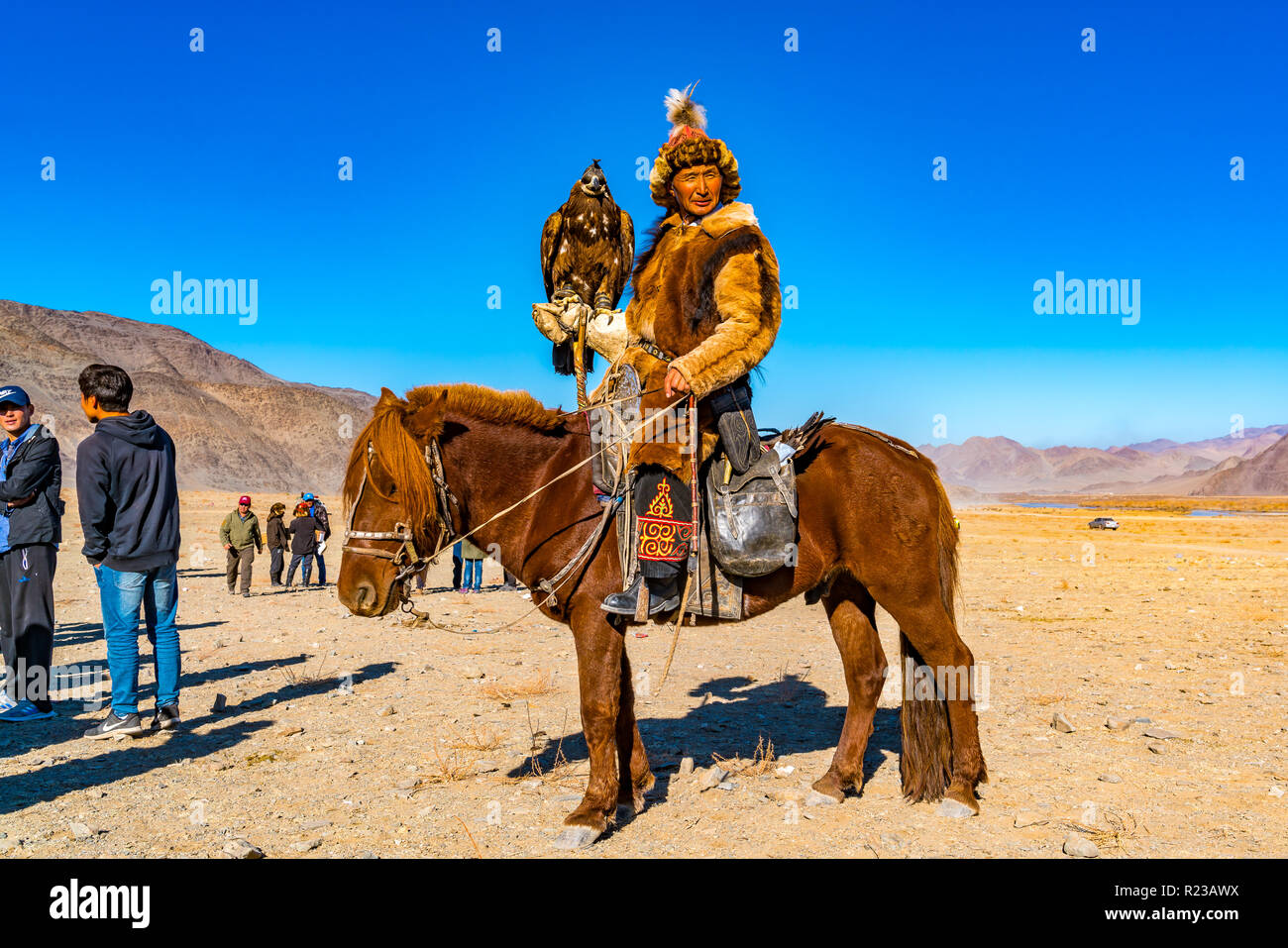 Ulgii Mongolia October 6 2018 Golden Eagle Festival