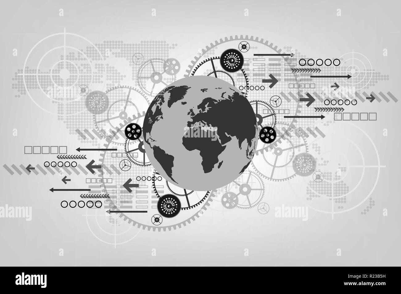 Technology Ridden World The technology behind this world Stock Vector Image & Art - Alamy