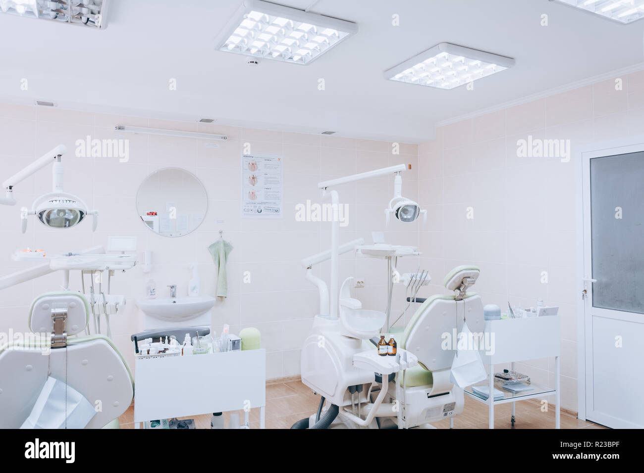 Stomatology Interior Of Dental Clinic With Professional