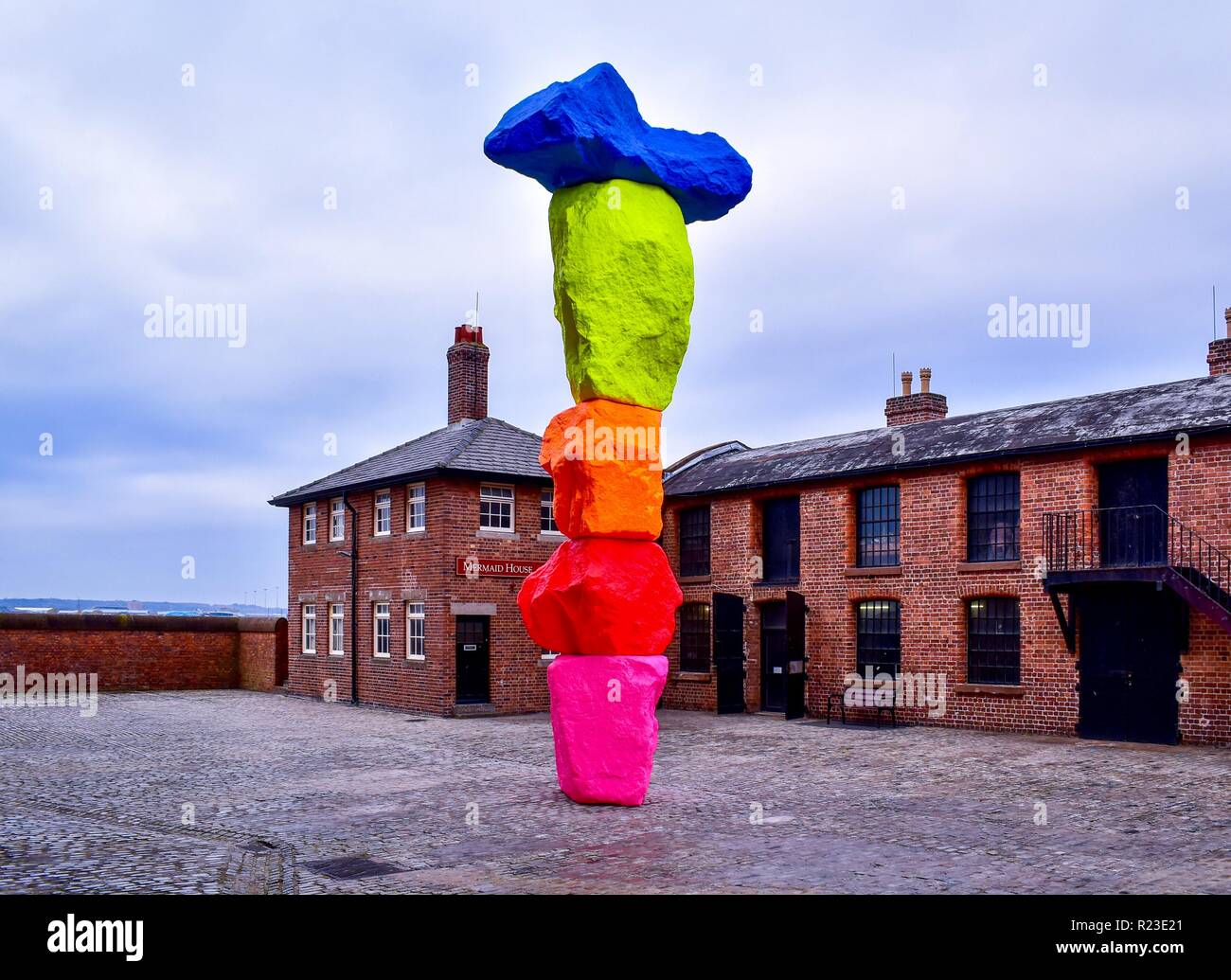 The Liverpool Mountain art installation. Stock Photo