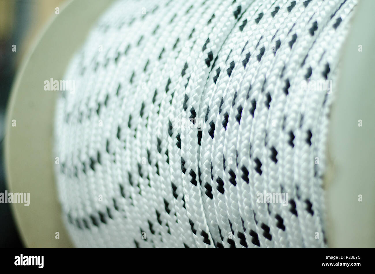 Closeup nautical rope material Stock Photo - Alamy