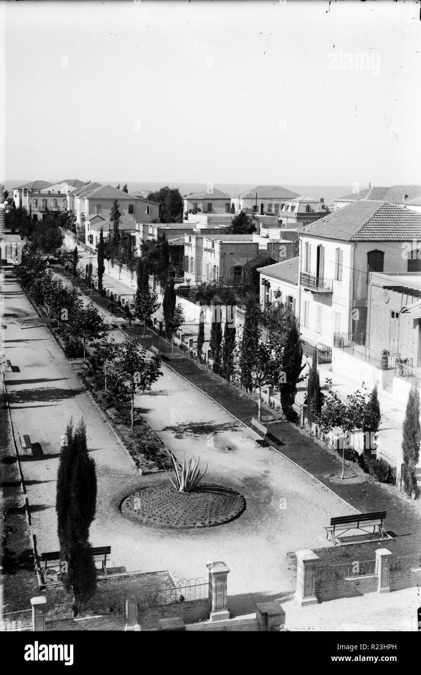 Jewish colonies and settlements, Tel Aviv, Israel. 1920s Stock Photo
